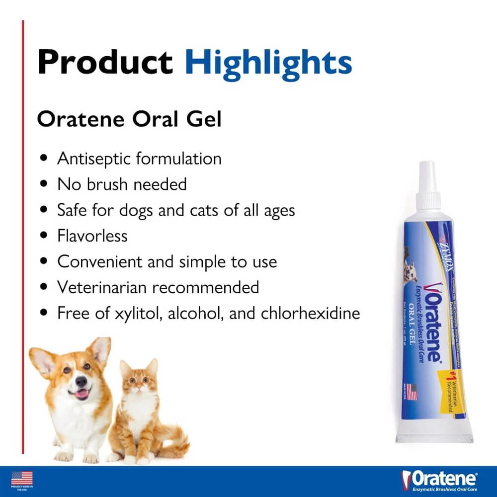 Oratene Veterinarian Antiseptic Oral Gel, 1 oz - Image 3