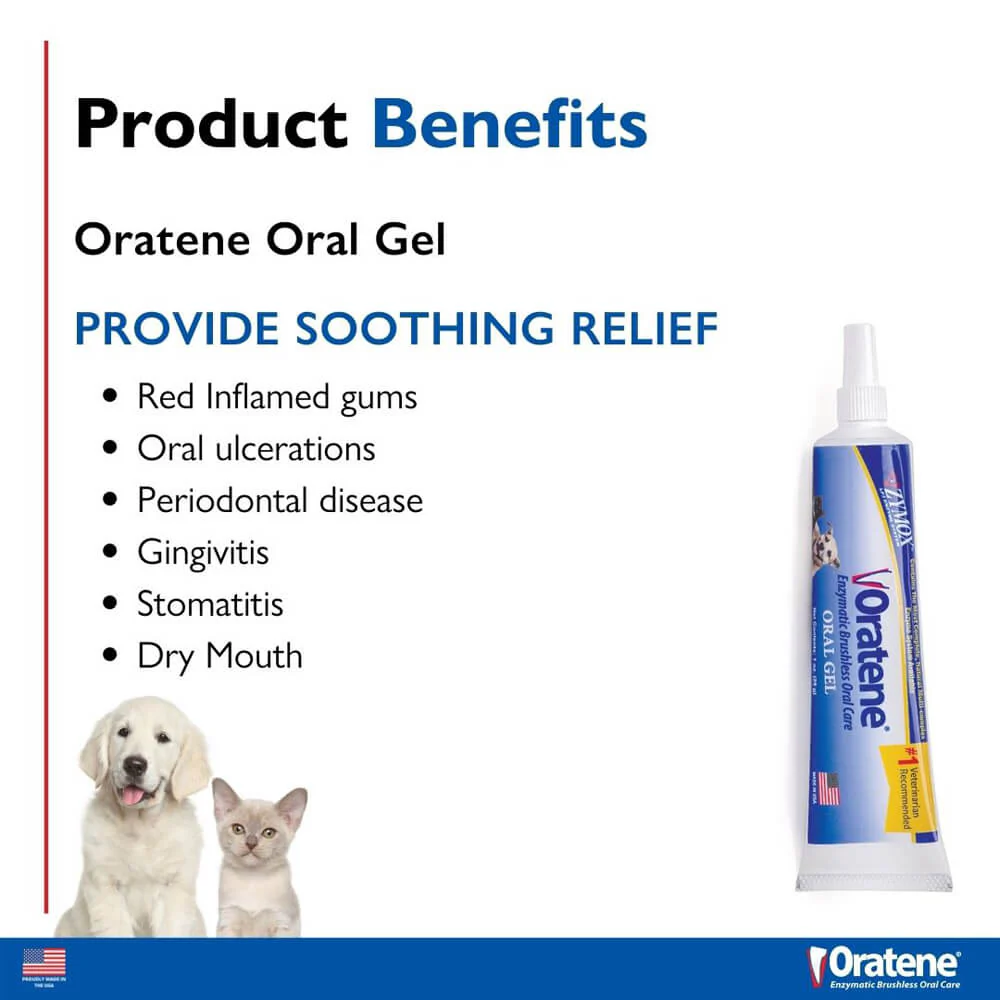 Oratene Veterinarian Antiseptic Oral Gel, 1 oz - Image 2