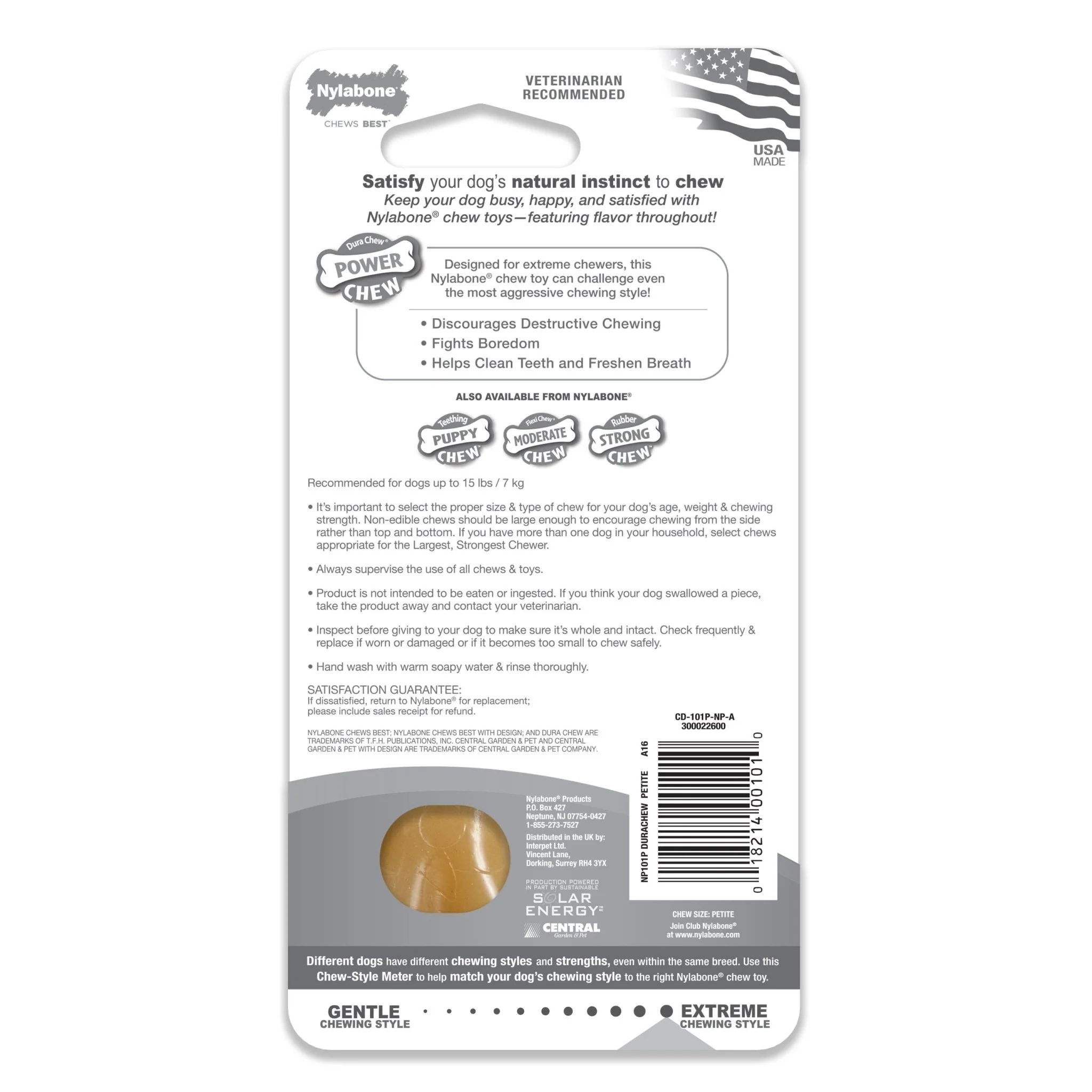 Nylabone Original Bone Dura Chew Power Chew Dog Toy - Image 3