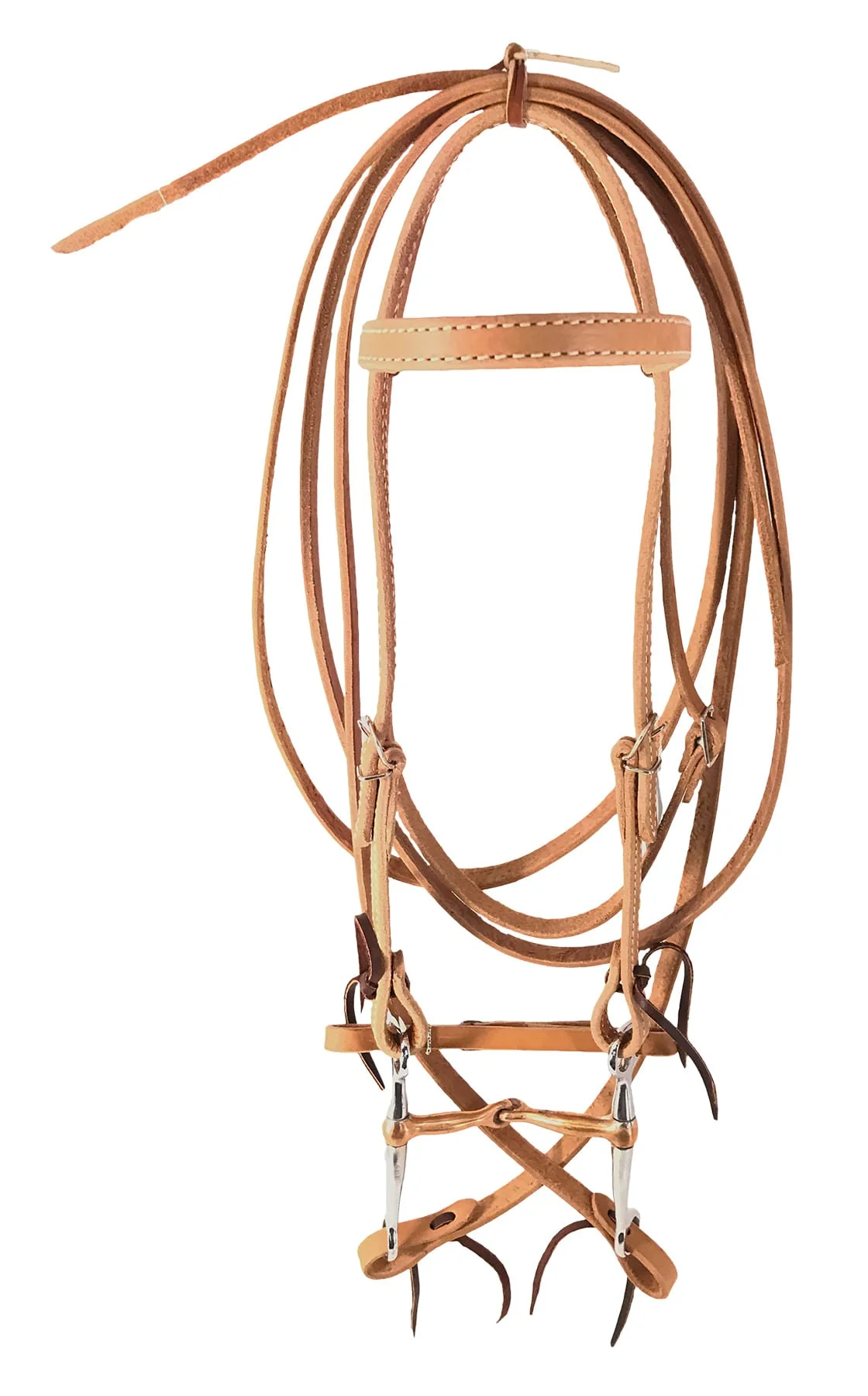 Oxbow Tack Complete Bridle with Copper Tom Thumb - Image 2