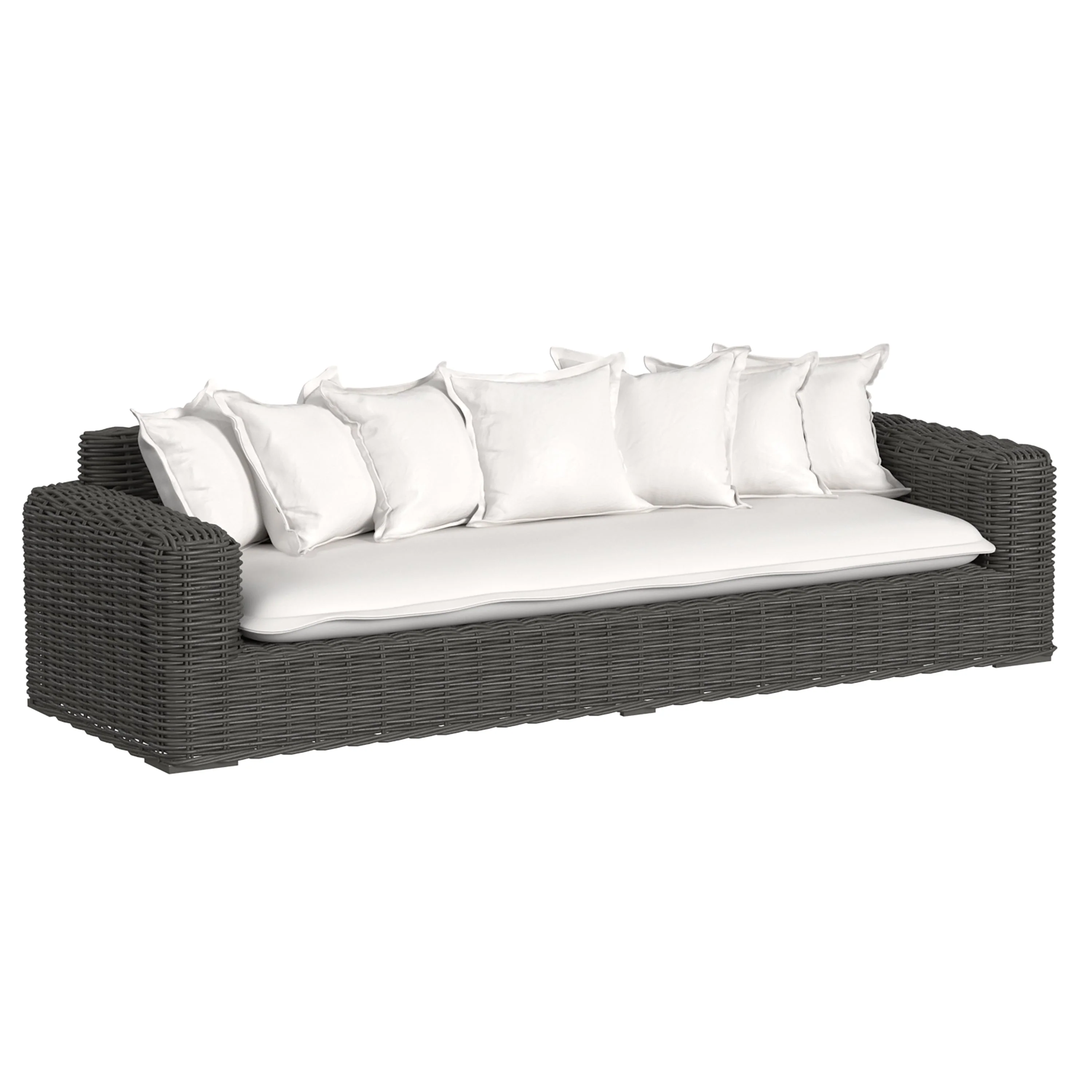 Cabo Sofa in Soothe Pearl w/ Flange Welt