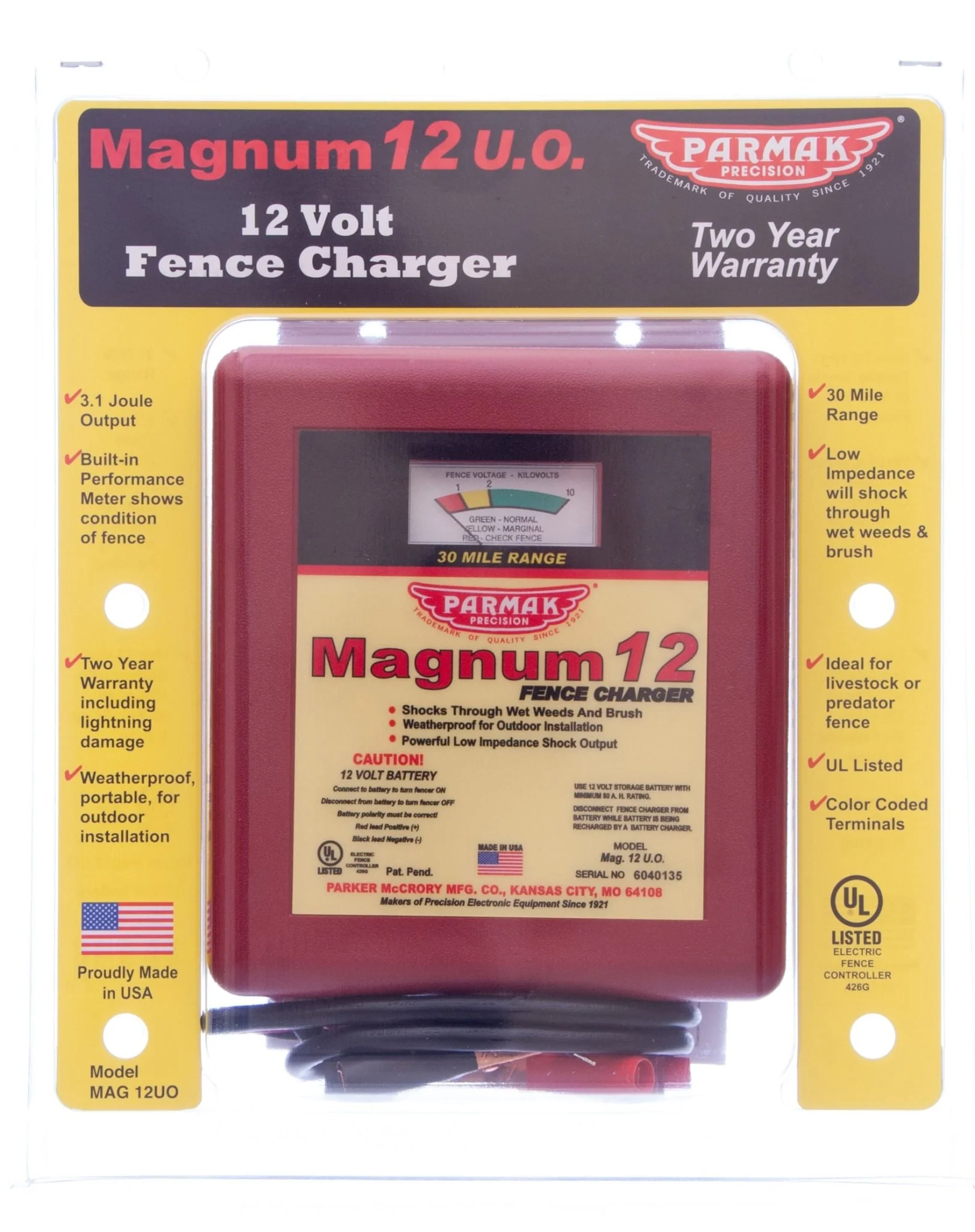 Parmak Magnum 12 U.O. (12v Fence Charger) - Image 1