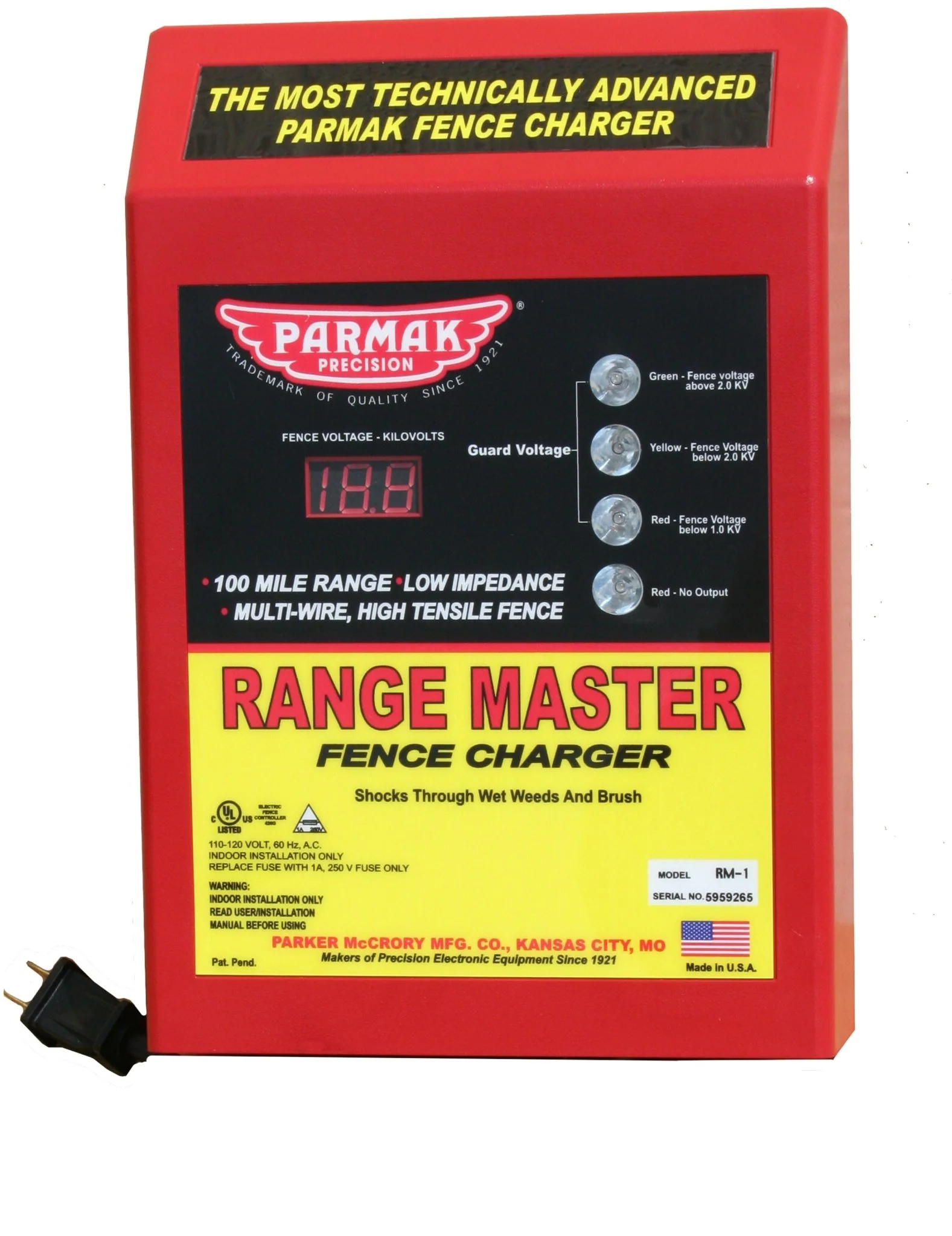 Parmak Range Master Fence Charger - Image 1