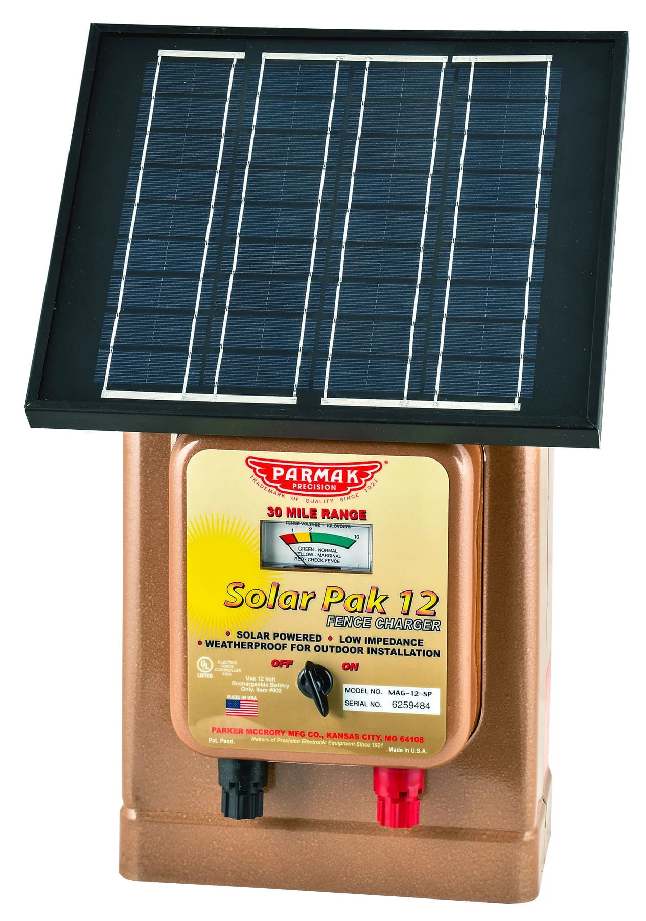 Parmak Solar-Pak 12 Fence Charger - Image 1