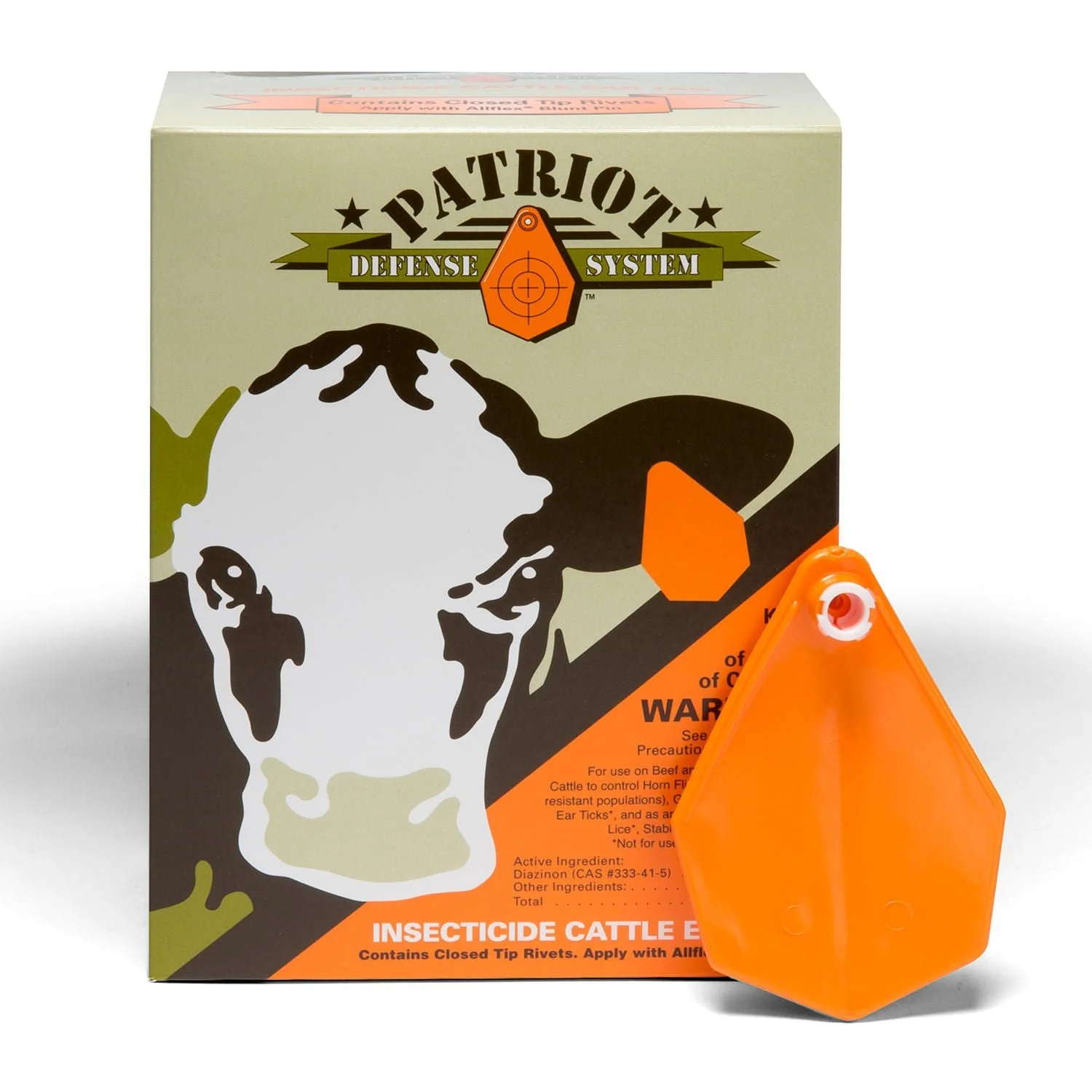 Patriot Insecticide Cattle Ear Tags, 20 Fly Tags - Image 1
