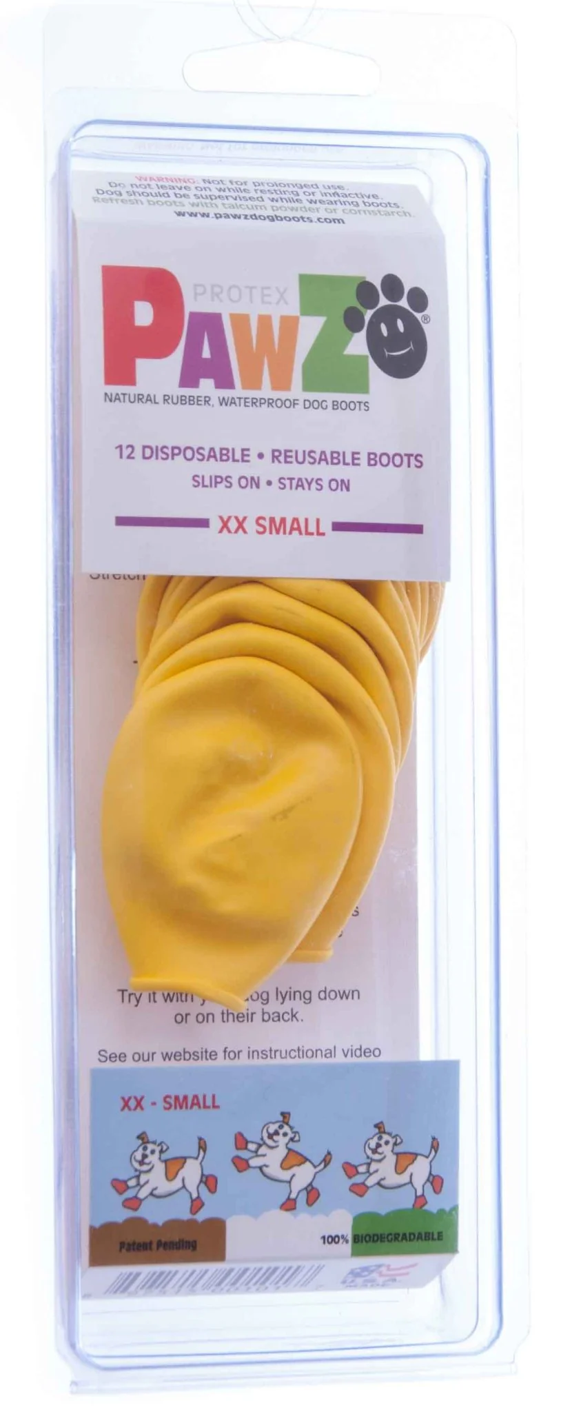 PawZ Waterproof Dog Boots – Disposable, Reusable, Non-Slip Paw Protectors, 12 Pack - Image 3