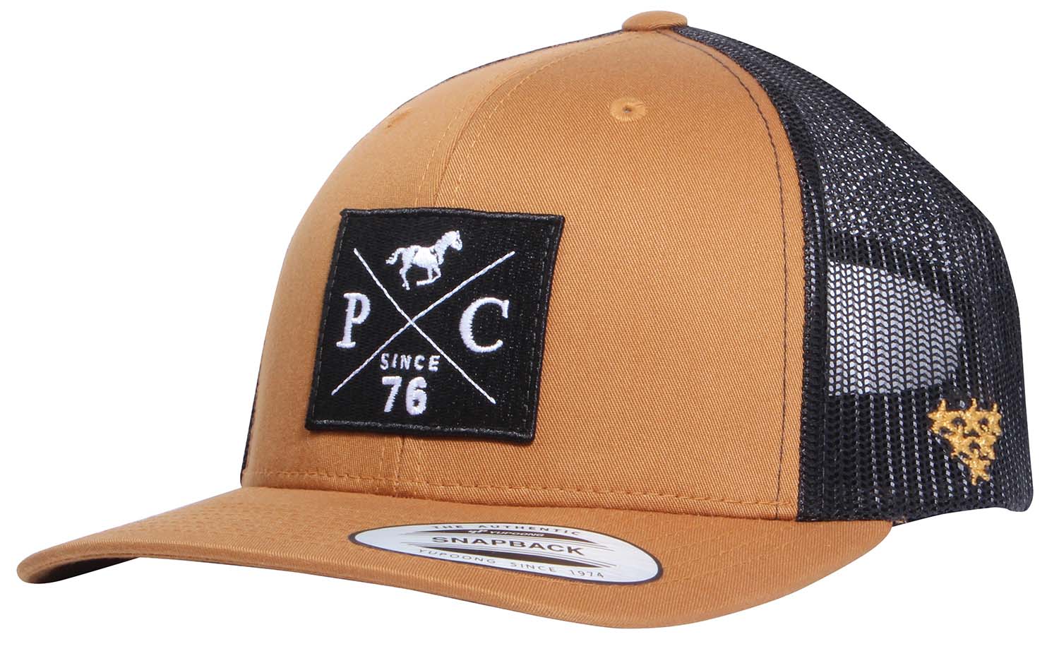 PC 2-Tone Trucker Hat, Caramel/Black - Image 1