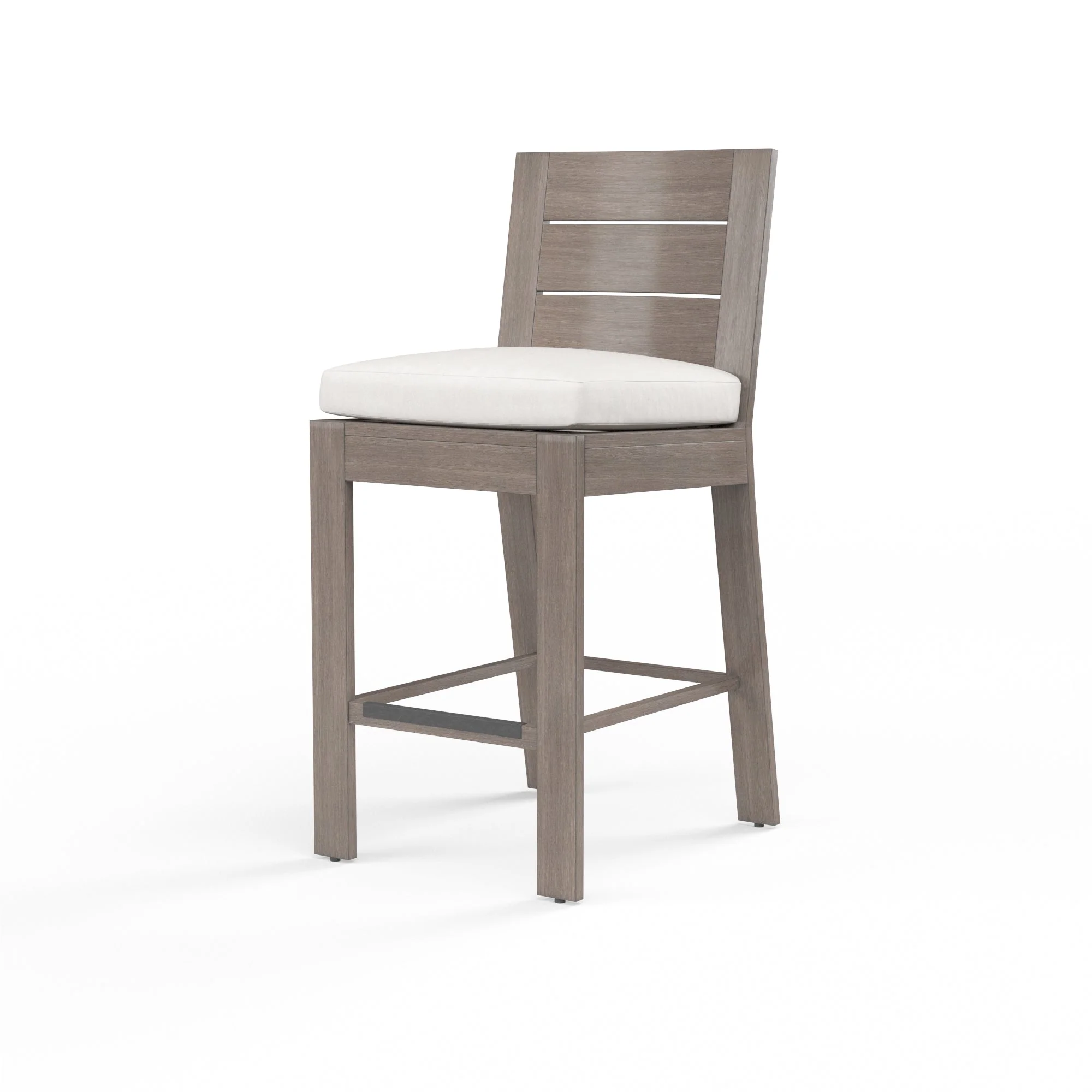 Laguna Counter Stool in Canvas Flax, No Welt