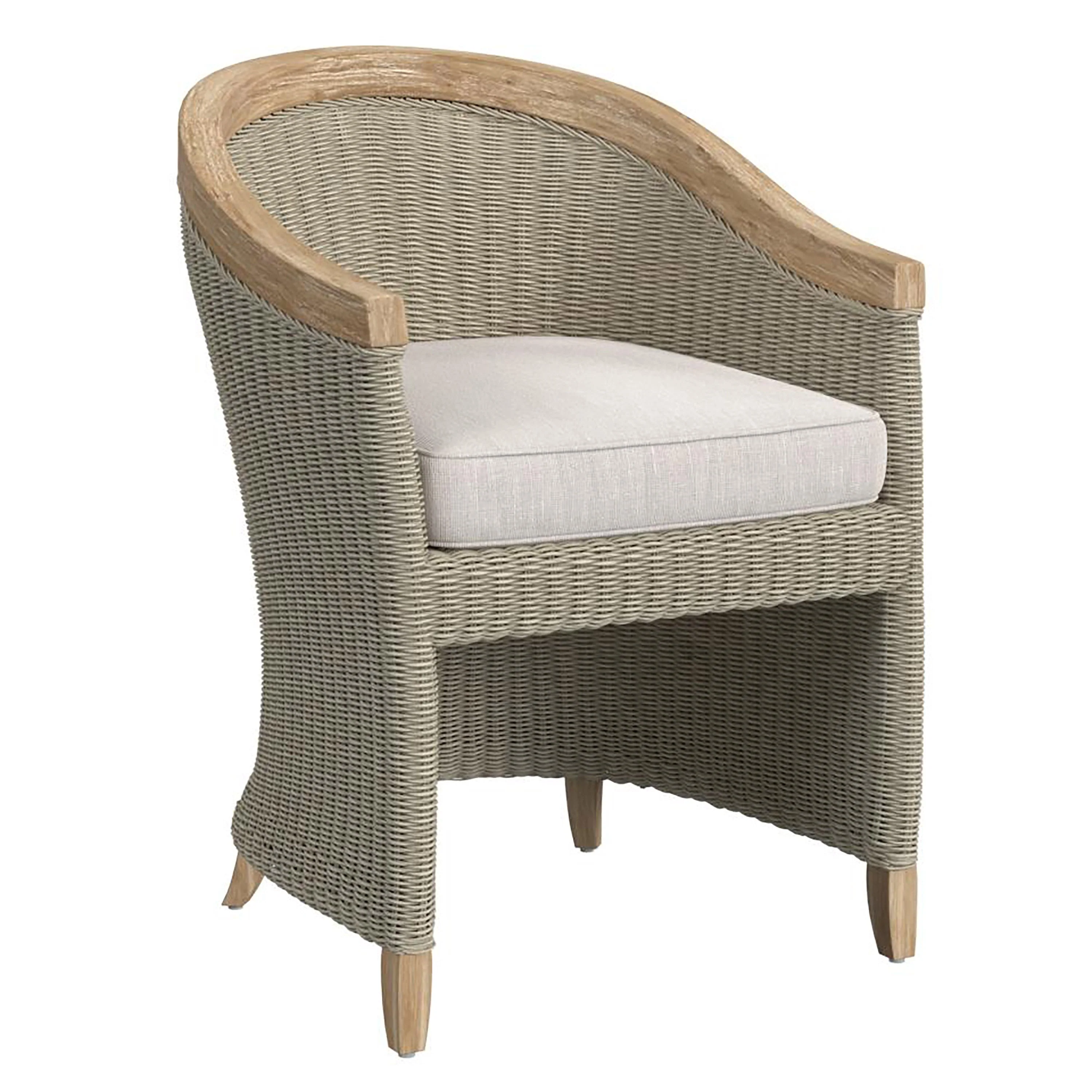 Cambria Dining Chair in Canvas Canvas w/ Self Welt