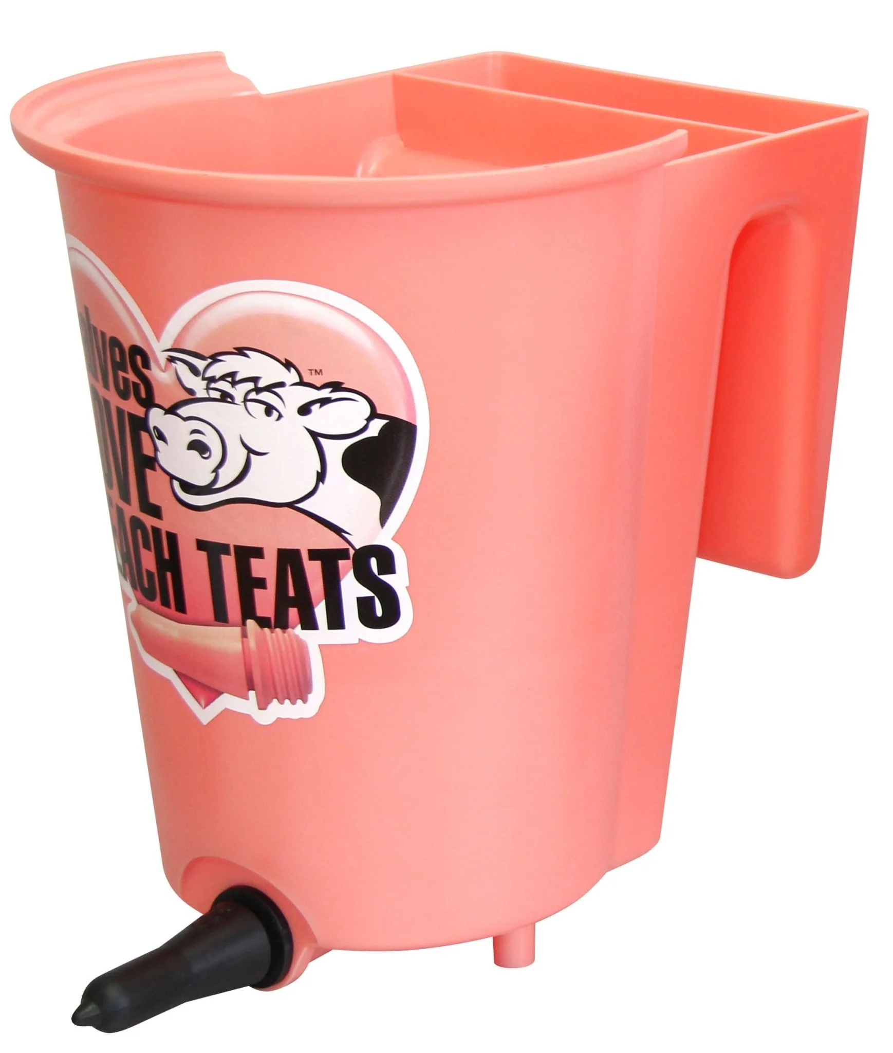 PeachTeats Reversible Bucket Feeder, 6 qt - Image 1