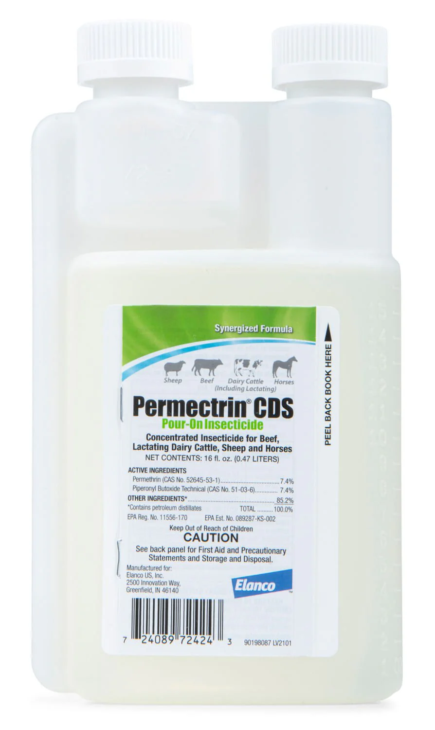 Permectrin CDS Pour-On Insecticide for Fly Control - Image 1