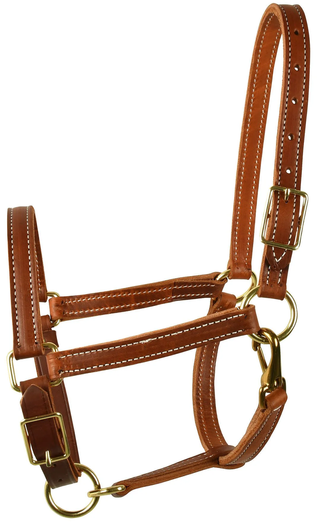 Perri's Value Leather Horse Halter, Chestnut - Image 2
