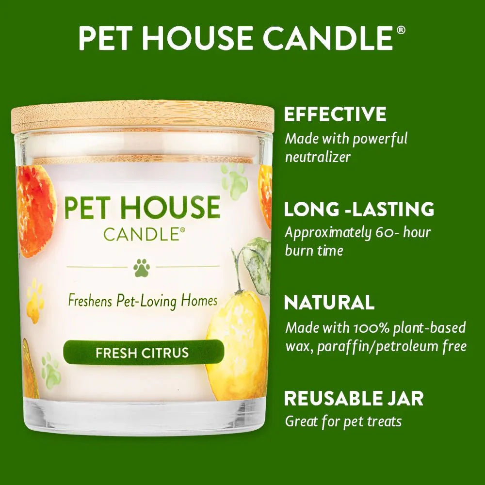 Pet House Pet Odor Candle – Pet Odor Eliminating, Non-Toxic, Long-Lasting, Hand-Poured in USA - Image 2