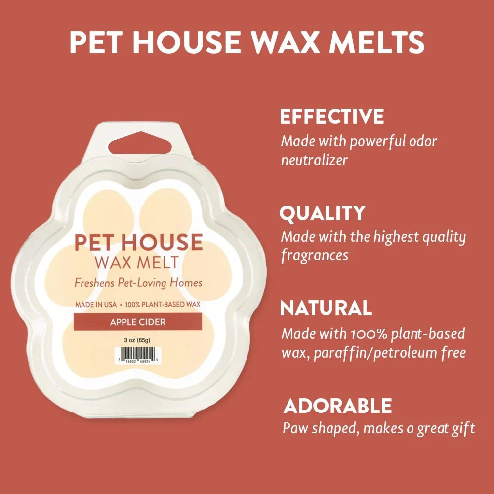 Pet House Pet Odor Wax Melts – 100% Natural Plant-Based, Odor-Eliminating, Paw-Shaped, Pet-Friendly - Image 2