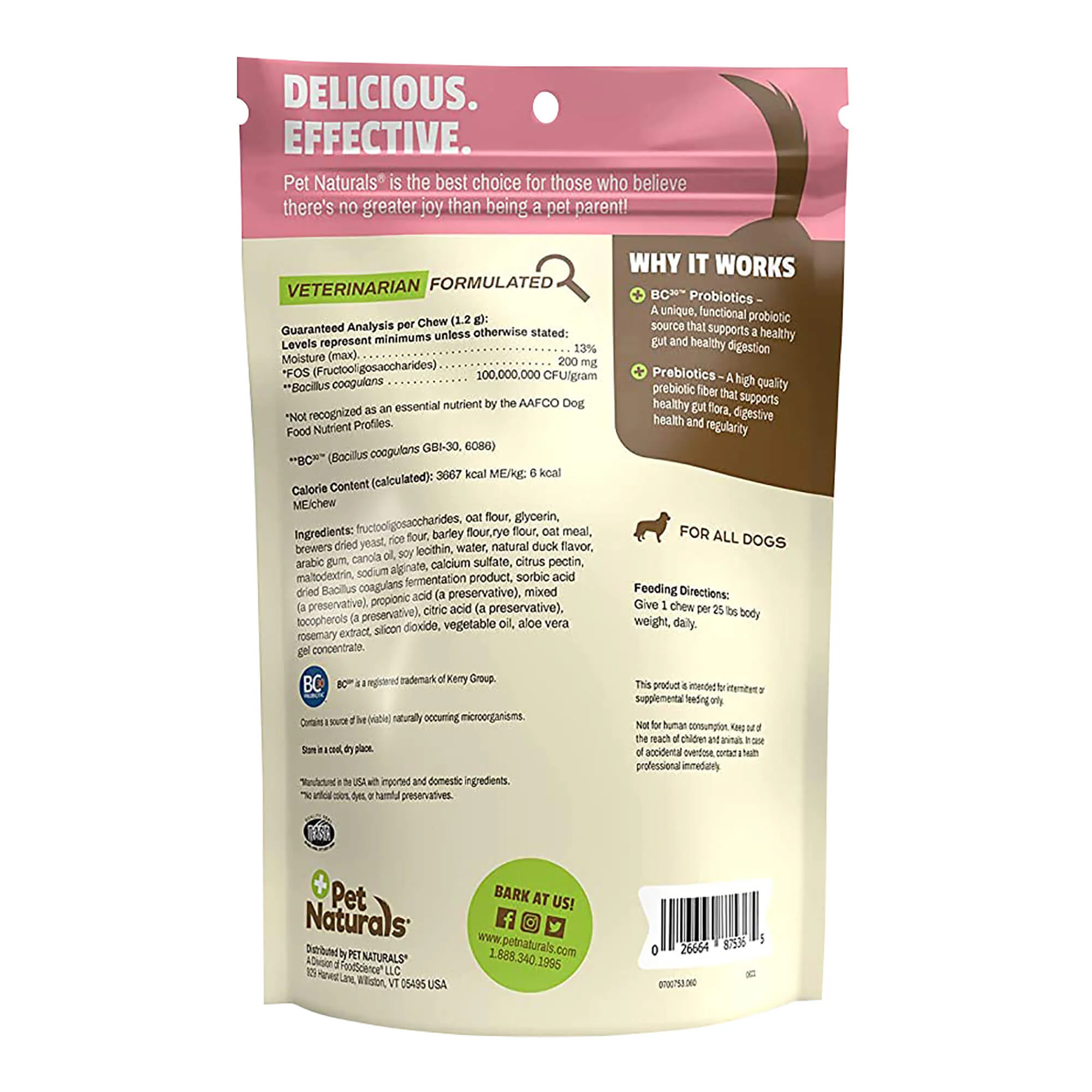Pet Naturals Daily Probiotic Chew for Dogs, 60 ct - Image 2