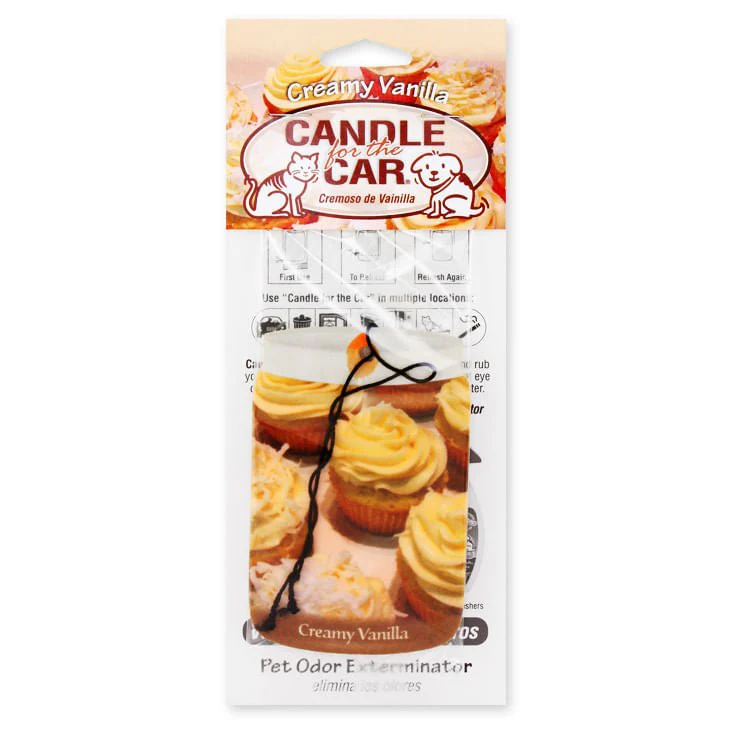 Pet Odor Exterminator Car Air Freshener Hanger with Odor-Neutralizing Enzymes