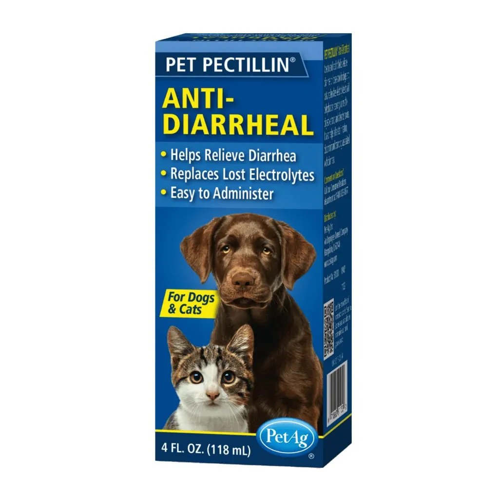 PET Pectillin, 4 oz – Diarrhea Relief for Cats and Dogs with Pectin & Kaolin - Image 1