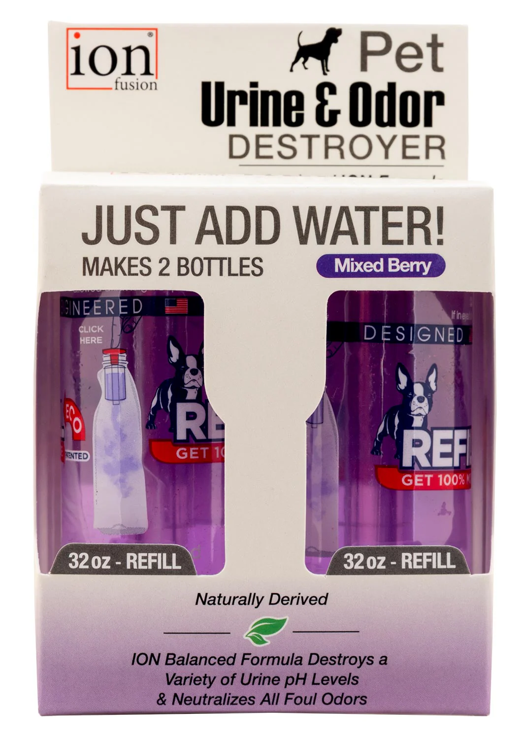 Pet Urine & Odor Destroyer Refill, Mixed Berry, 2-pk - Image 1