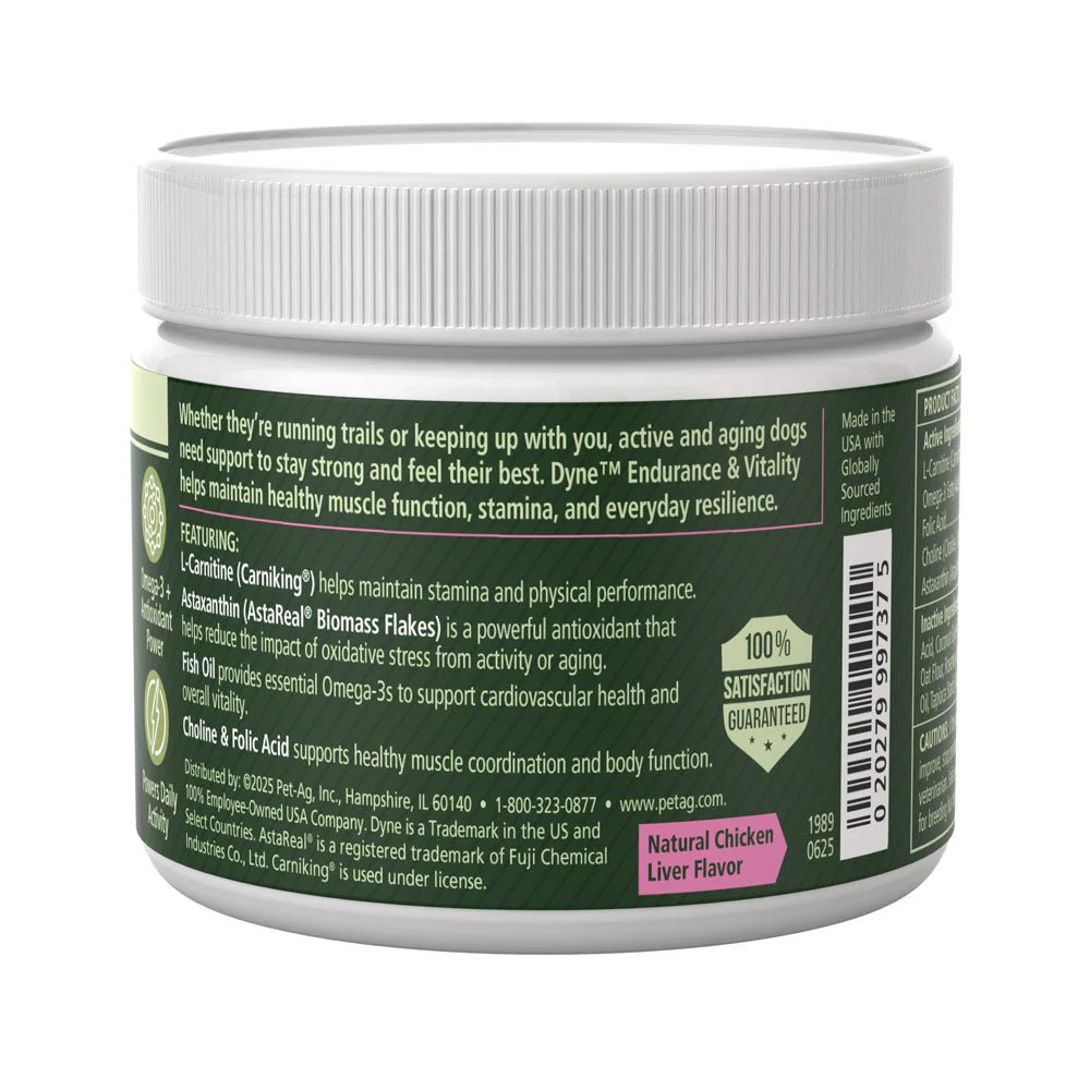 PetAg Dyne Endurance & Vitality Soft Chews for Dogs – Chicken Liver Flavor, 60 Count - Image 3