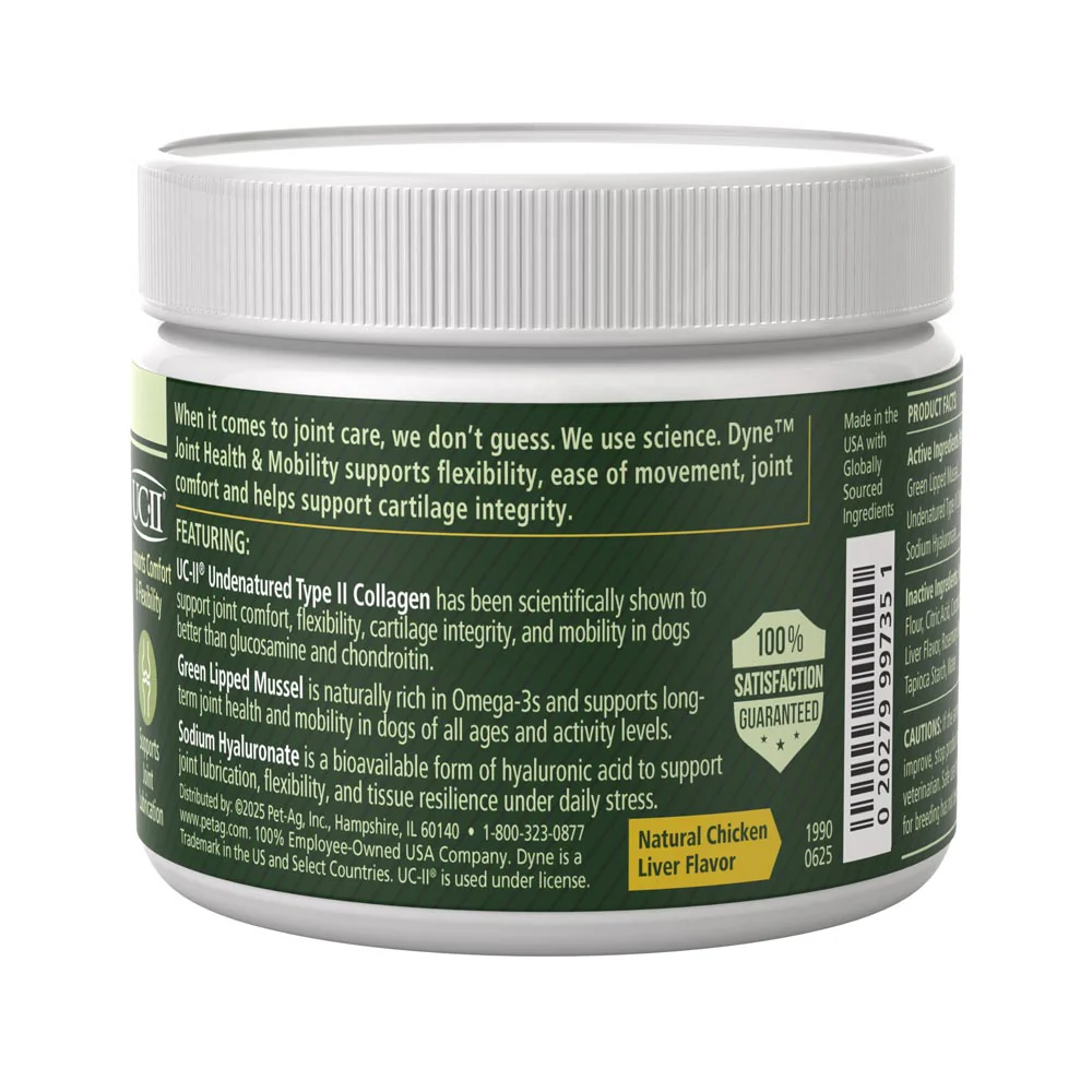 PetAg Dyne Joint Health & Mobility Soft Chews for Dogs – Chicken Liver Flavor, 45 Count - Image 3