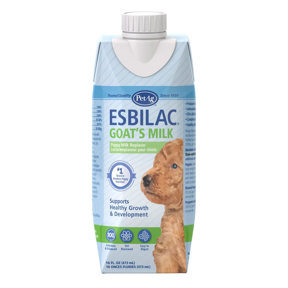 PetAg Goat's Milk Esbilac Puppy Milk Replacer Liquid for Puppies, 16 oz - For Sensitive Stomachs - Image 1