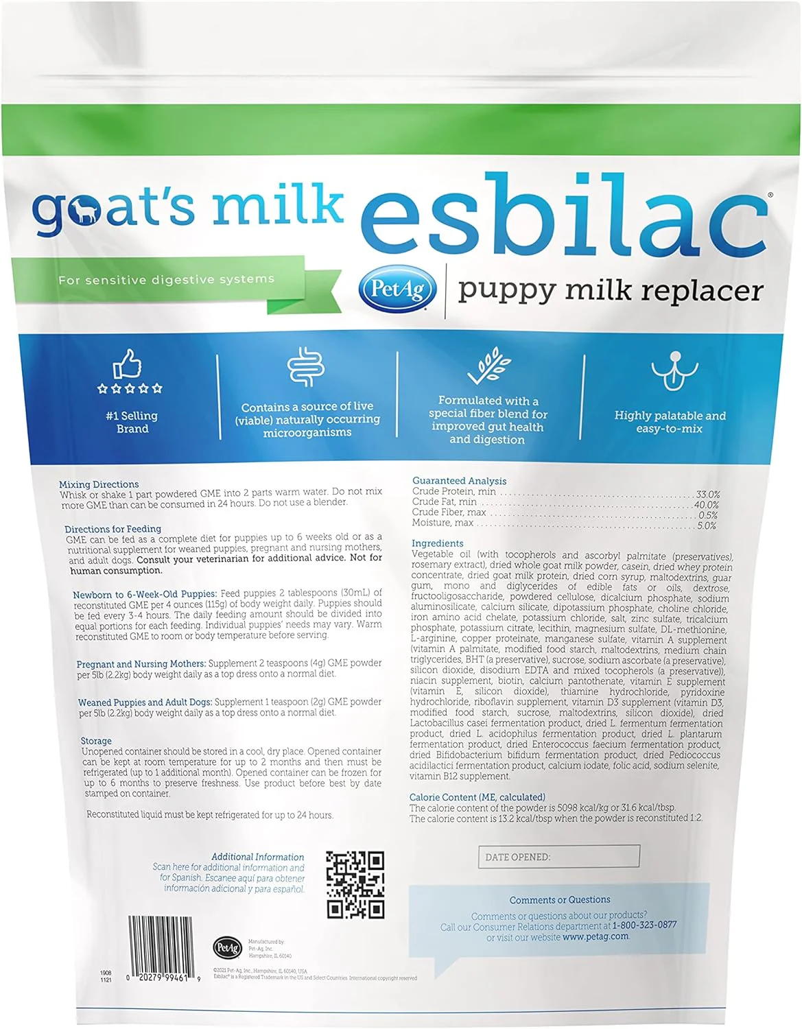 PetAg Goat’s Milk Esbilac Puppy Milk Replacer Powder - Image 2