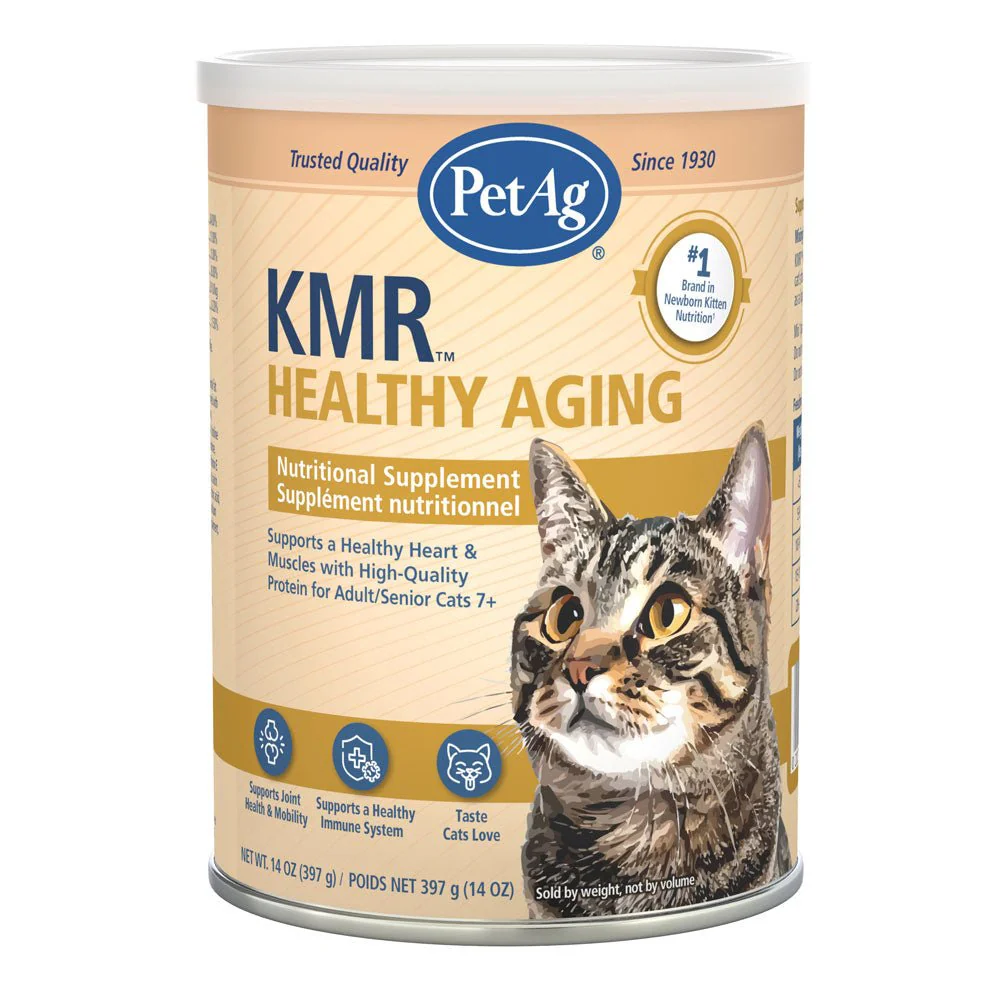 PetAg KMR Healthy Aging Powder for Adult & Senior Cats, 14 oz