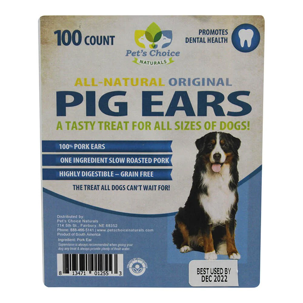 Pet's Choice Plain Pig Ears Dog Treats - Image 2