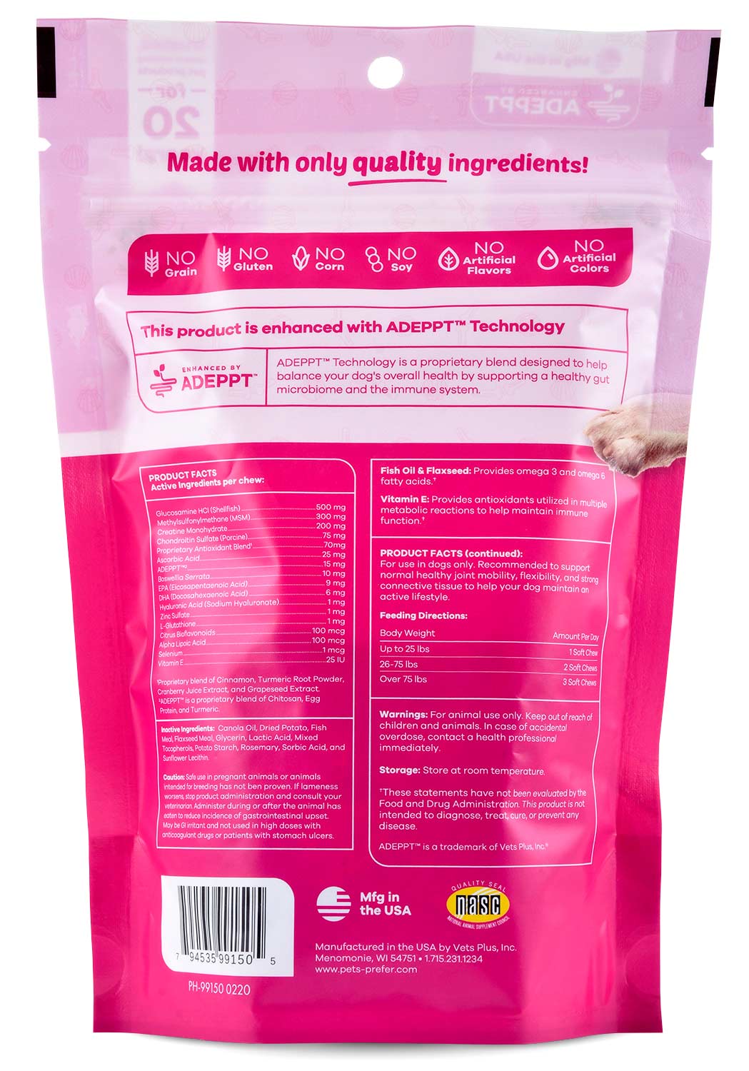 PetsPrefer Flex Max+ Soft Chews with ADEPPT - Image 2