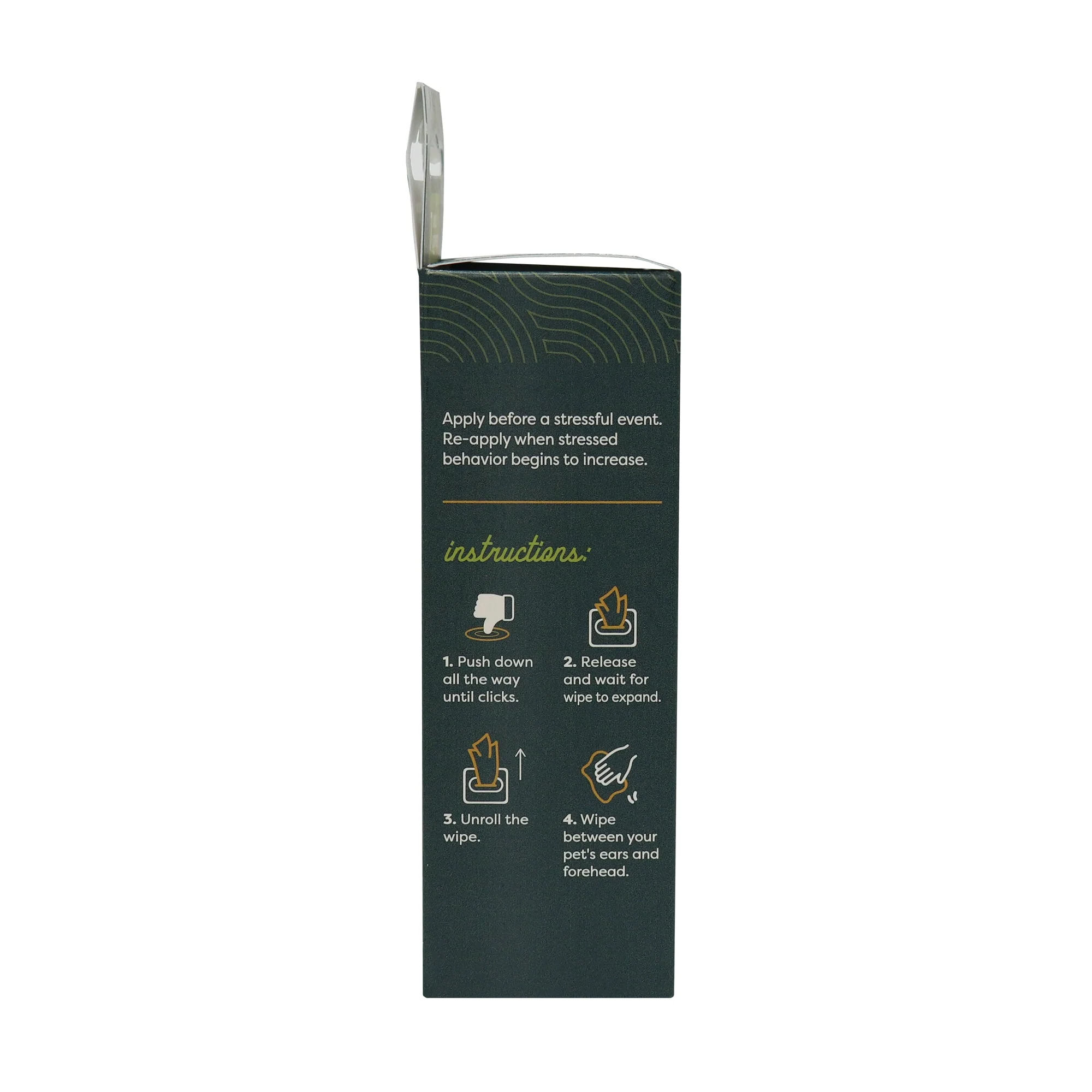 Pheromone-Based Calming Wipes for Dogs & Cats, 7 Single Use Wipes - Image 2