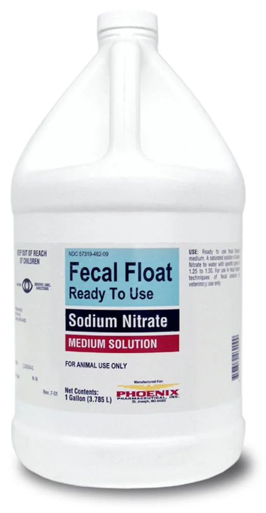 Phoenix Fecal Float, Ready To Use, Sodium Nitrate, 1 Gallon - Image 1