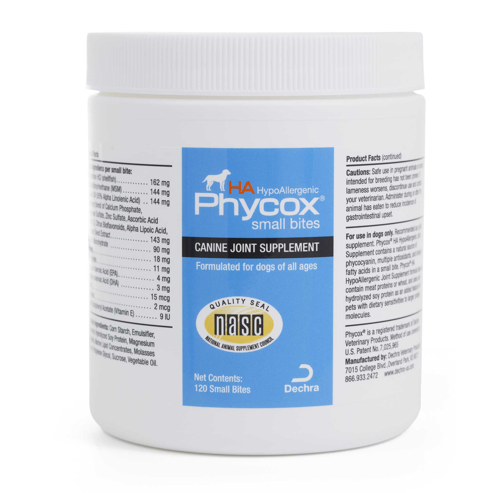 Phycox HA (Hypo-Allergenic) Small Bites for Dogs, 120 ct - Image 1
