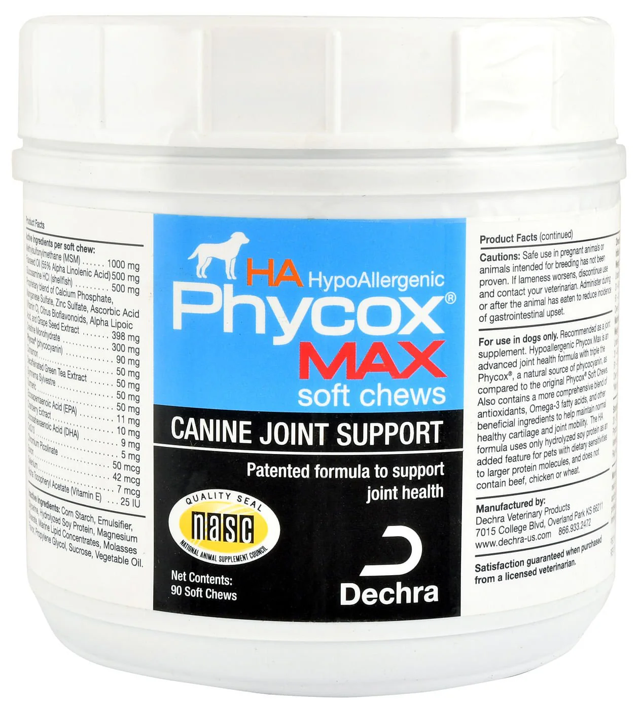 Phycox MAX HA (Hypo-Allergenic) Canine Joint Support Soft Chews - Image 1