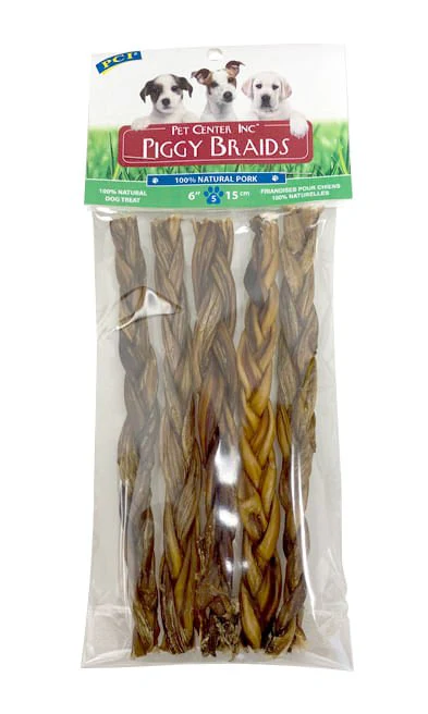 Piggy Braids Dog Chews, 5 Pack - Image 2