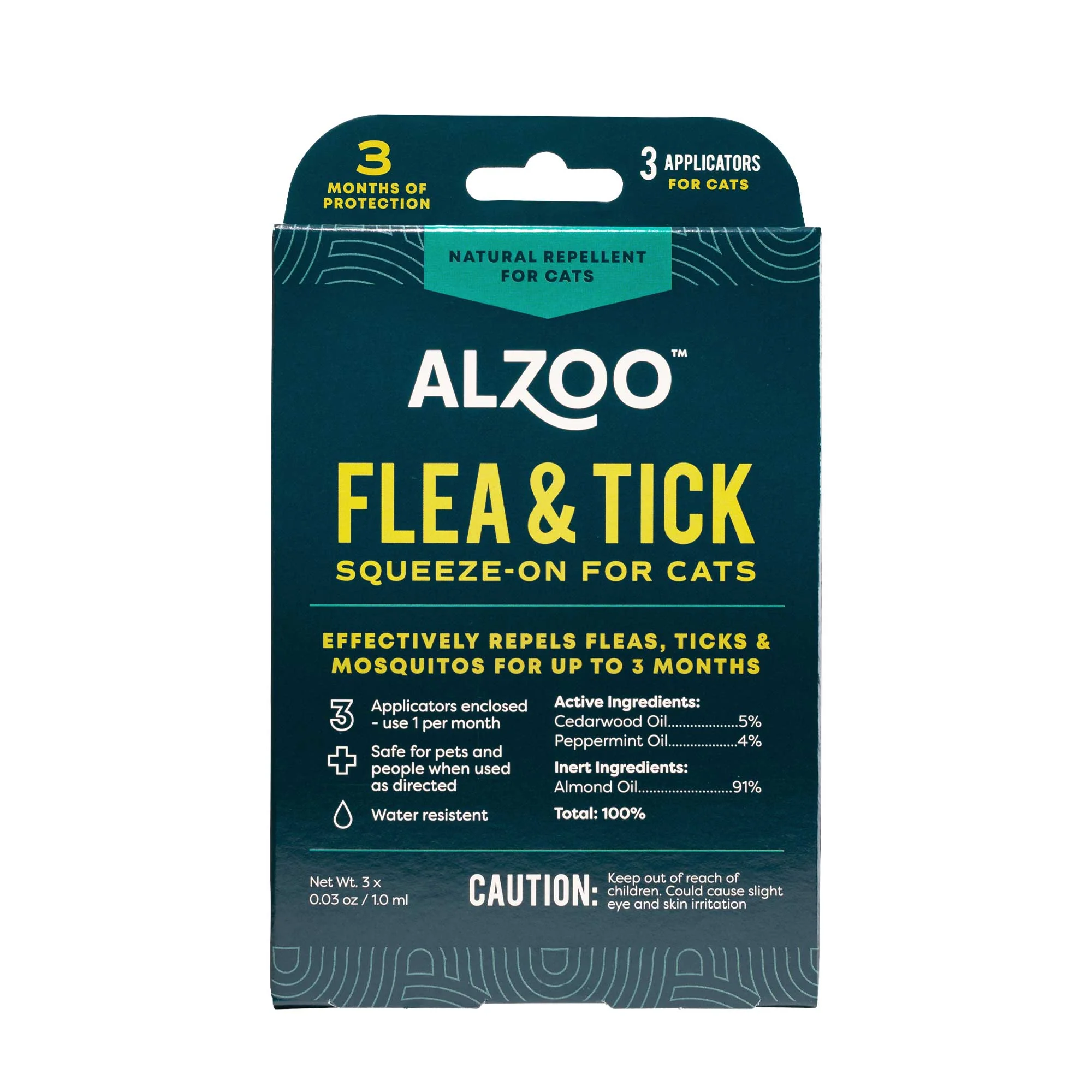 Plant-Based Flea & Tick Squeeze-On Topical for Cats - Image 1