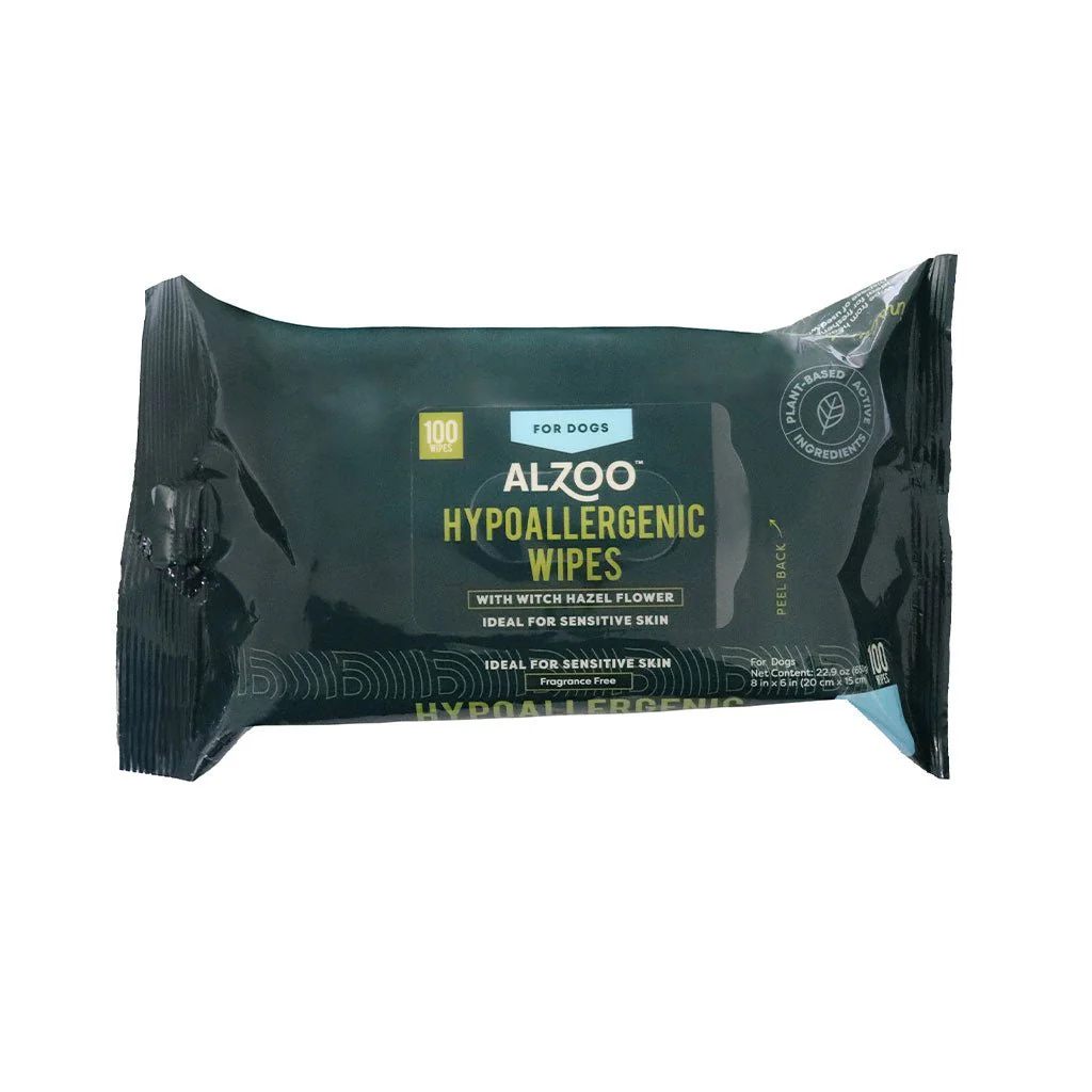 Plant-Based Hypoallergenic Grooming Wipes for Dogs, 100 ct - Image 1