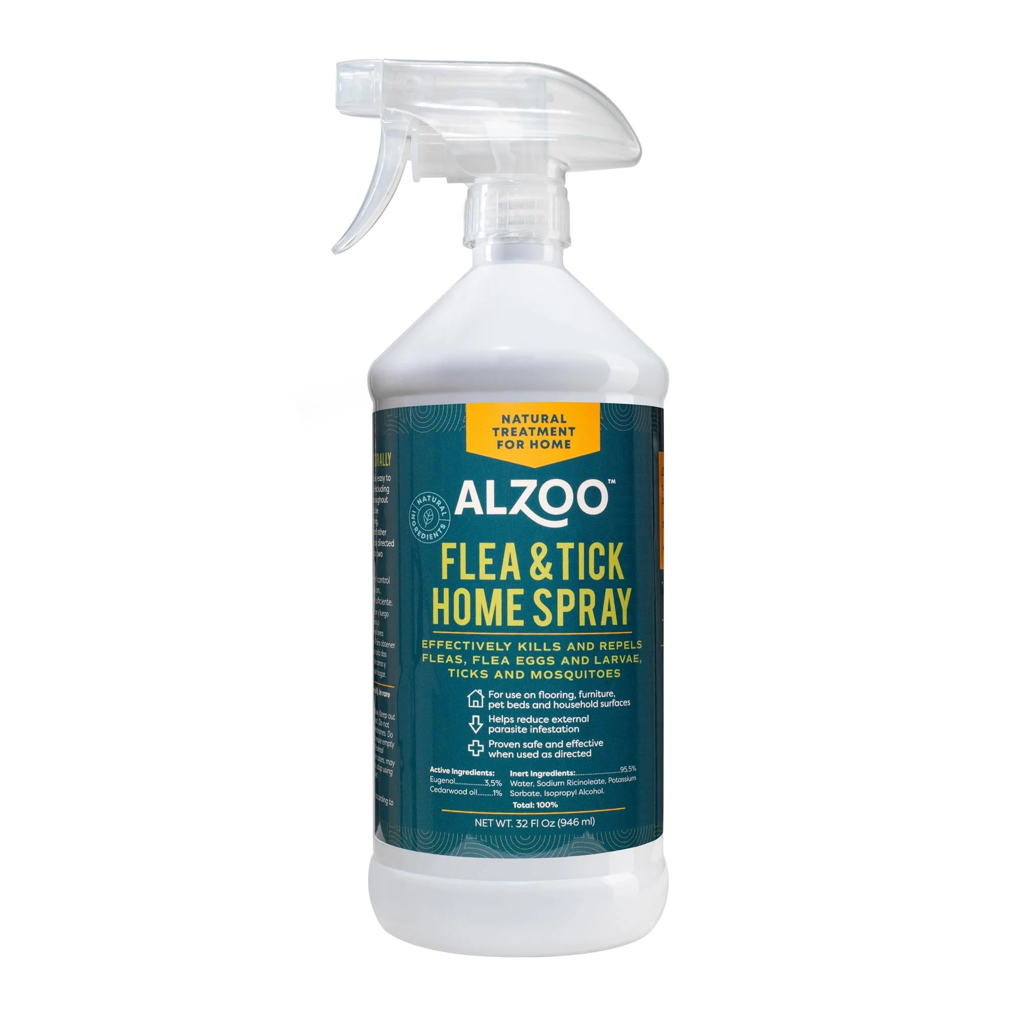 Plant-Based Natural Flea & Tick Home Spray, 32 oz - Image 1
