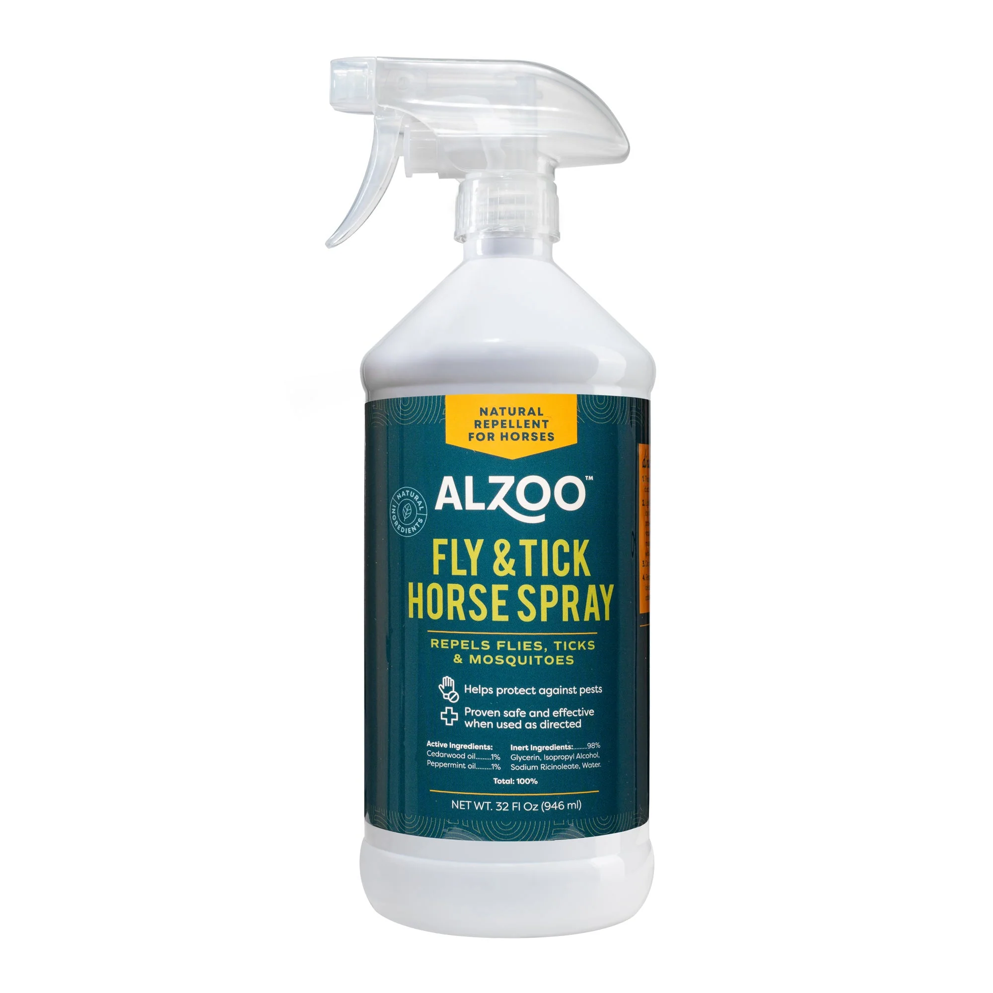 Plant-Based Natural Fly & Tick Horse Spray, 32 oz - Image 1