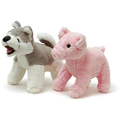 Jeffers Animal Cuddlers Plush Squeaky Dog Toys - Image 1