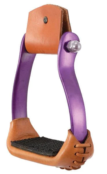 Polished Aluminum Barrel Racer Stirrups - Image 1