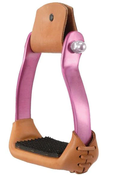 Polished Aluminum Barrel Racer Stirrups - Image 2
