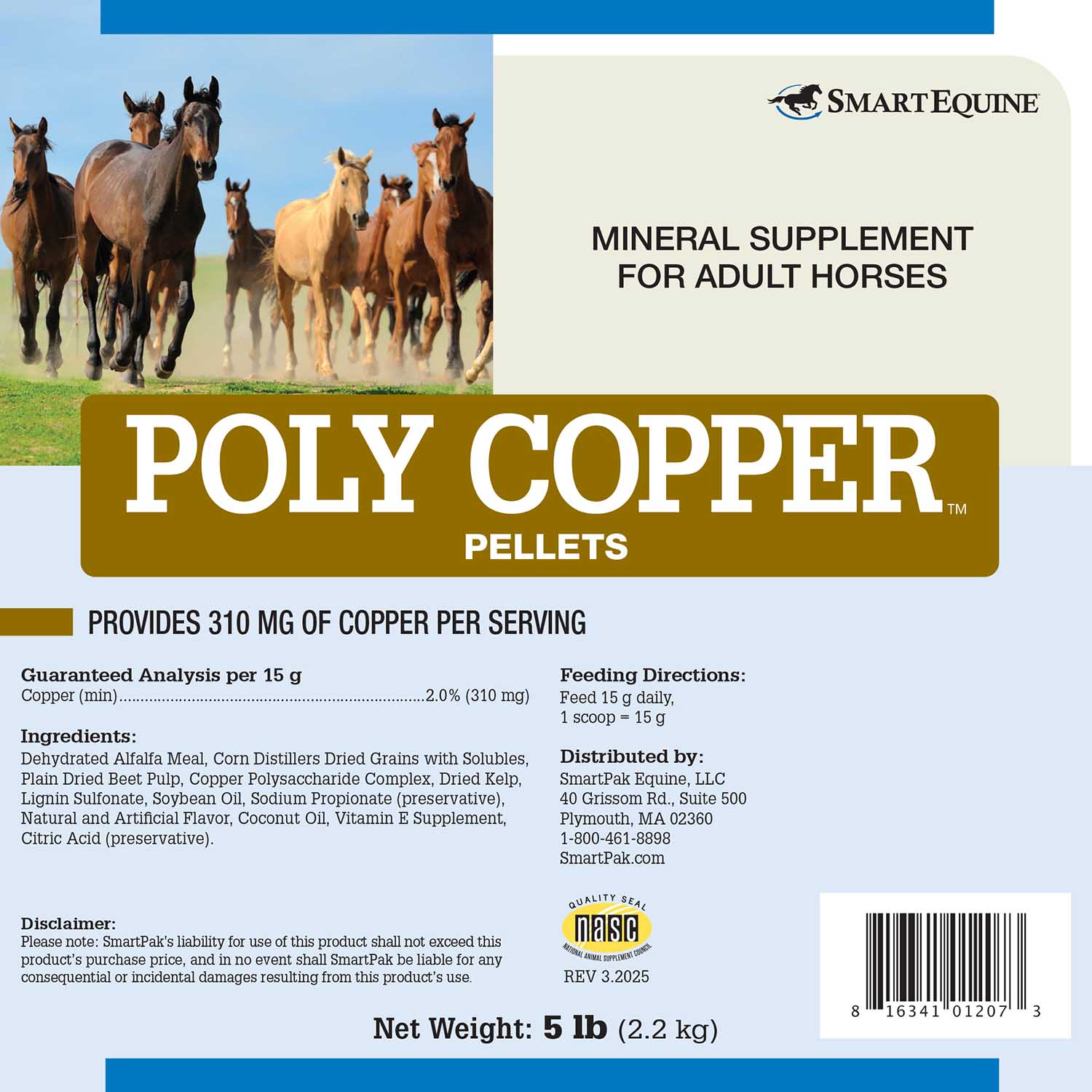 Poly Copper, Mineral Supplement for Horses, Pellets - Image 2