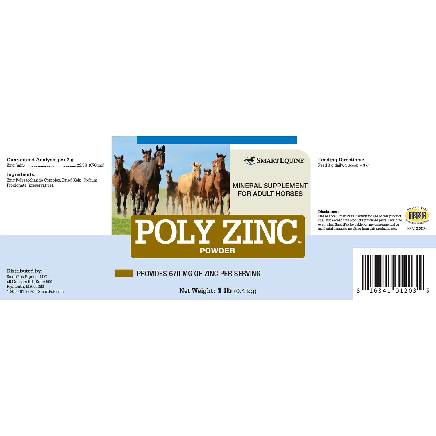 Poly Zinc, Mineral Supplement for Horses, Powder - Image 2