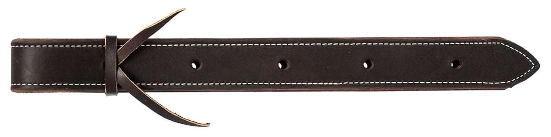 Jeffers Poplar Head Premium Doubled & Stitched Latigo Leather Off Billet - Image 1