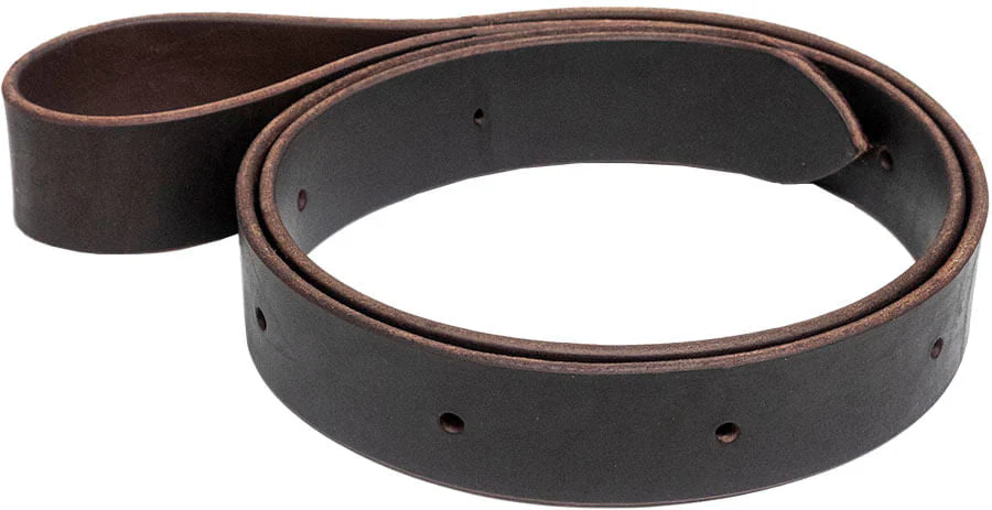 Jeffers Poplar Head Premium Half Breed Oiled Latigo Leather Off Billet - Image 1
