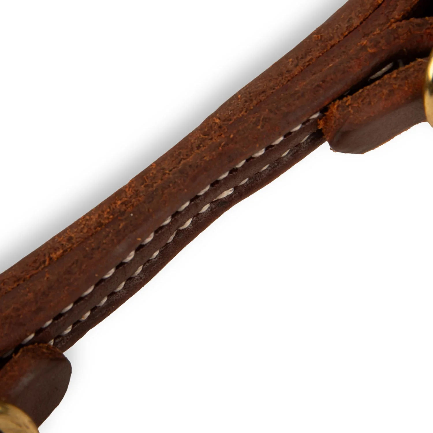 Jeffers Poplar Head Premium Oiled Doubled and Stitched Harness Leather Curb Strap - Image 2