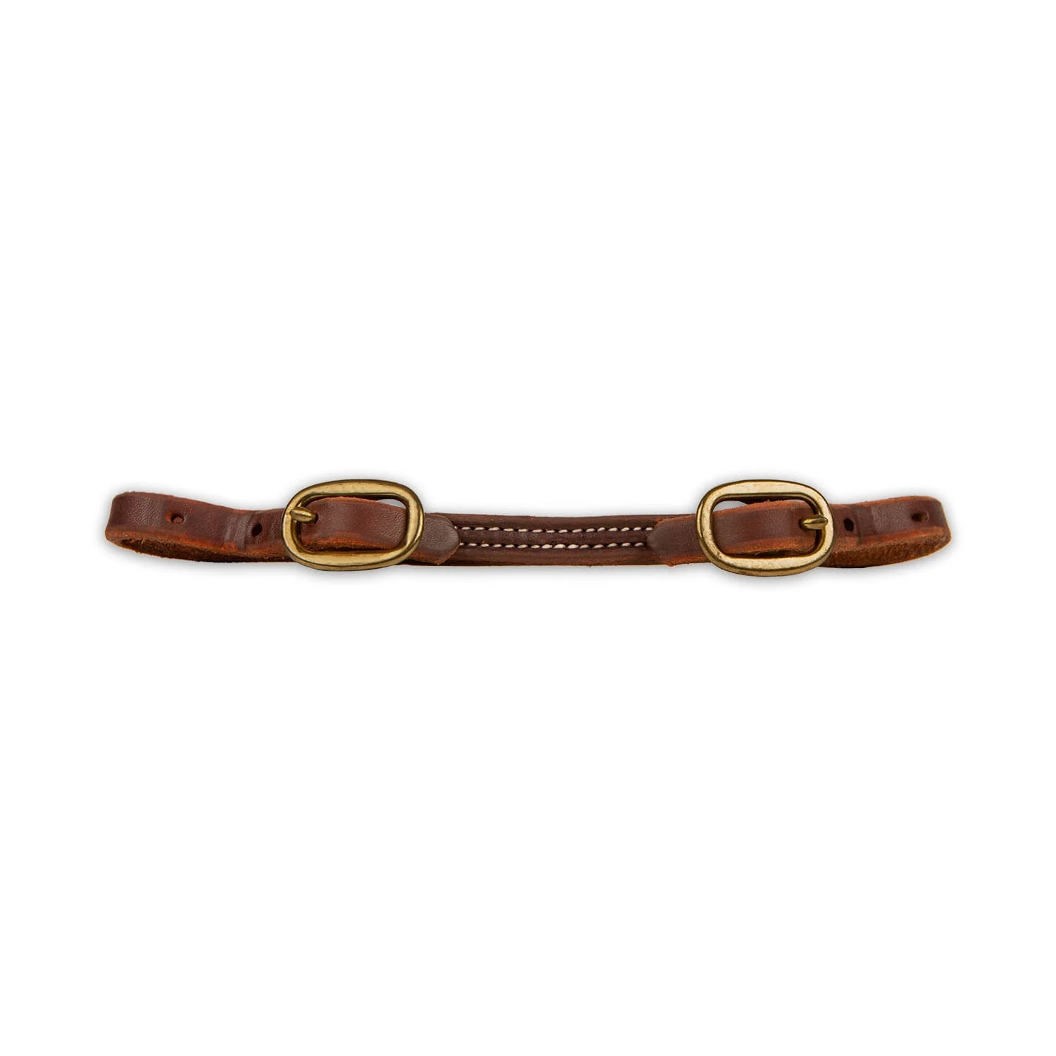 Jeffers Poplar Head Premium Oiled Doubled and Stitched Harness Leather Curb Strap - Image 1