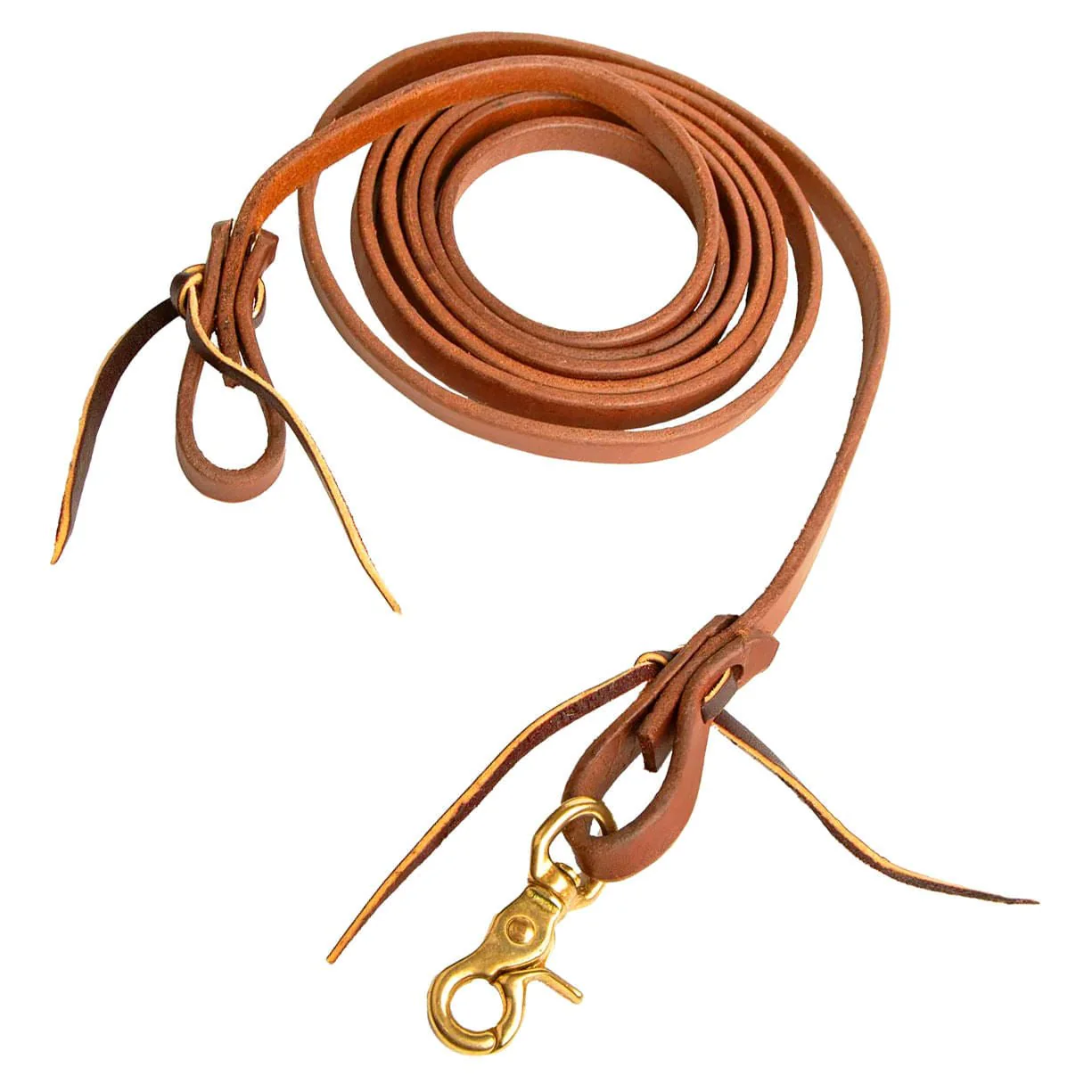 Jeffers Poplar Head Premium Oiled Harness Leather Roping Rein - Image 1