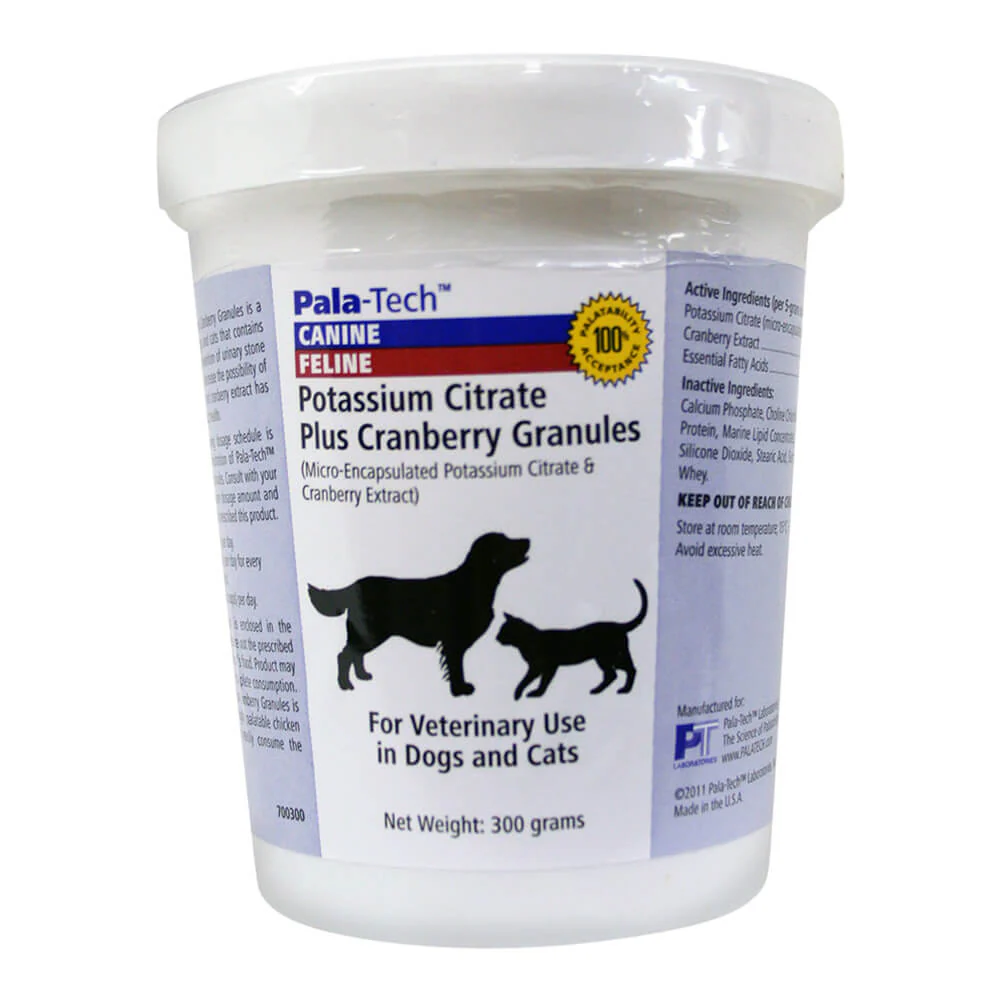 Potassium Citrate Plus Cranberry Granules, 300 Gram Jar - Image 1