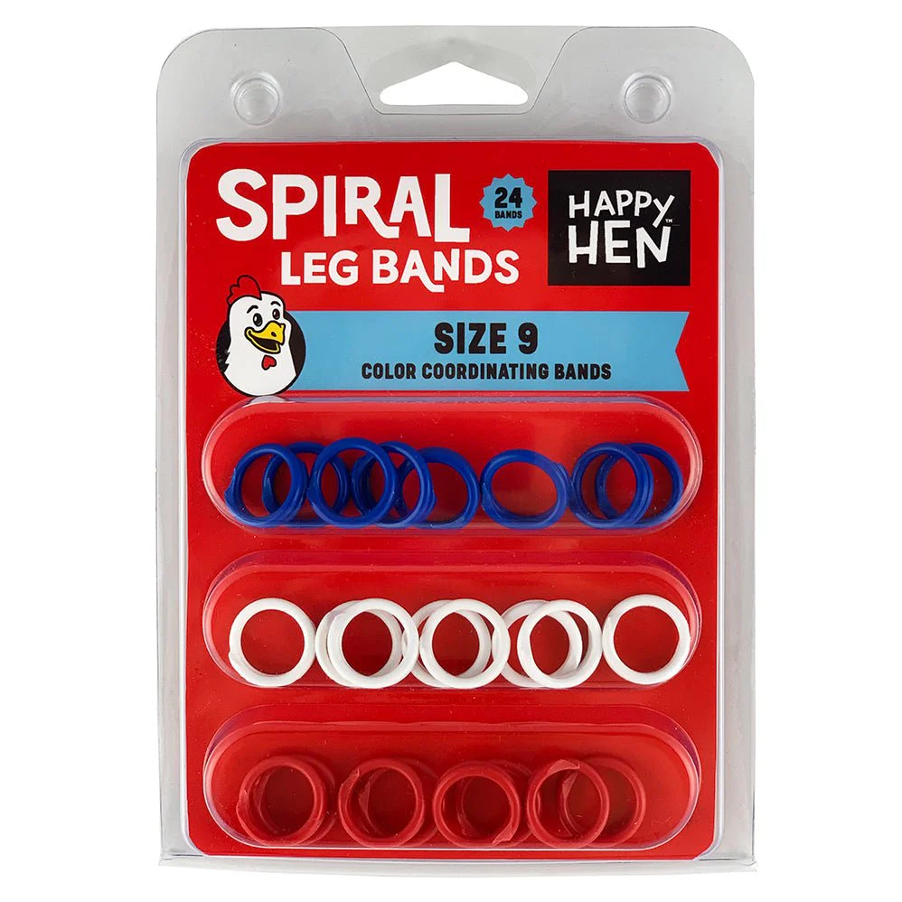 Poultry Spiral Leg Bands, 24 pk